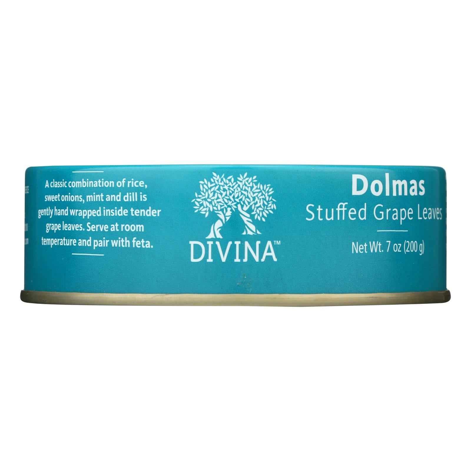 Divina - Dolmas Stuffed Grape Leaves - Case Of 12 - 7 Oz.