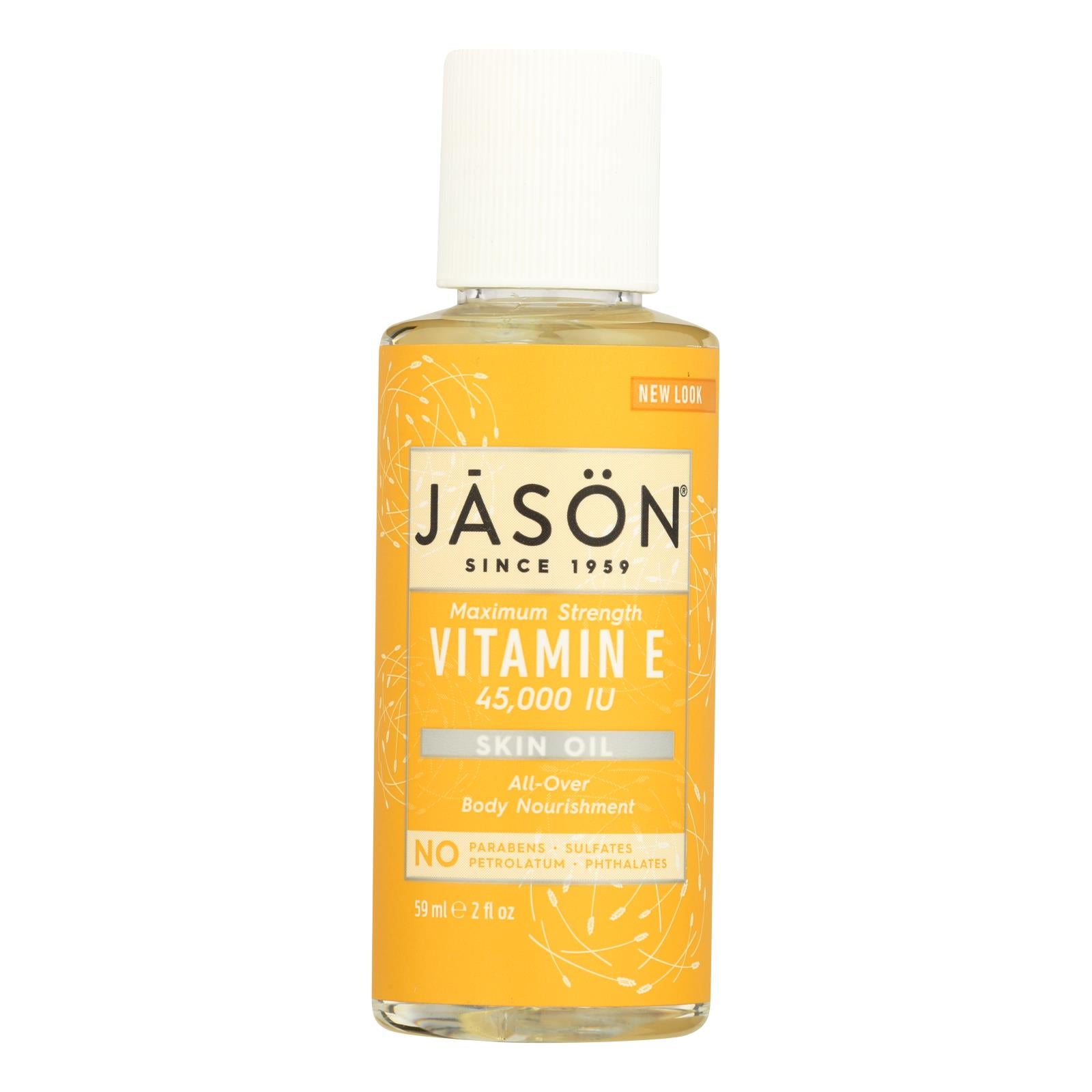Jason Vitamin E Pure Natural Skin Oil Maximum Strength - 45000 Iu - 2 Fl Oz - GreatEagleInc