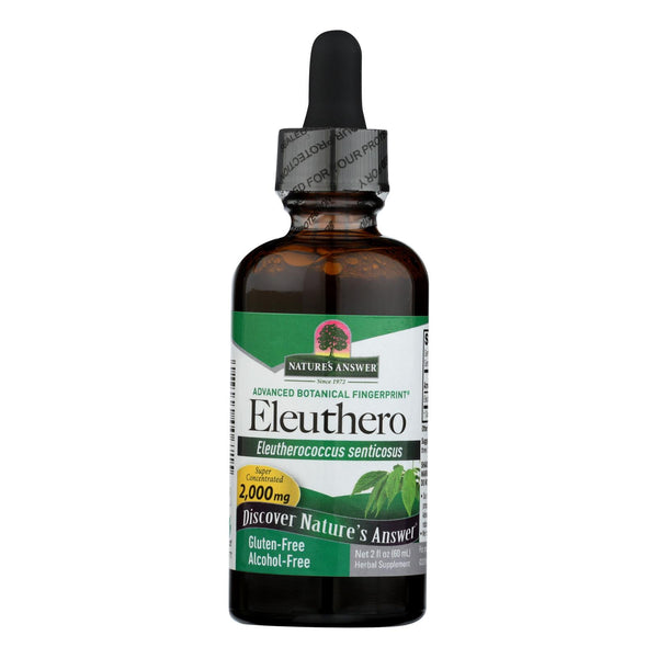 Nature's Answer - Eleuthero Root Alcohol Free - 2 Fl Oz - Eco-Friendly Home & Grocery