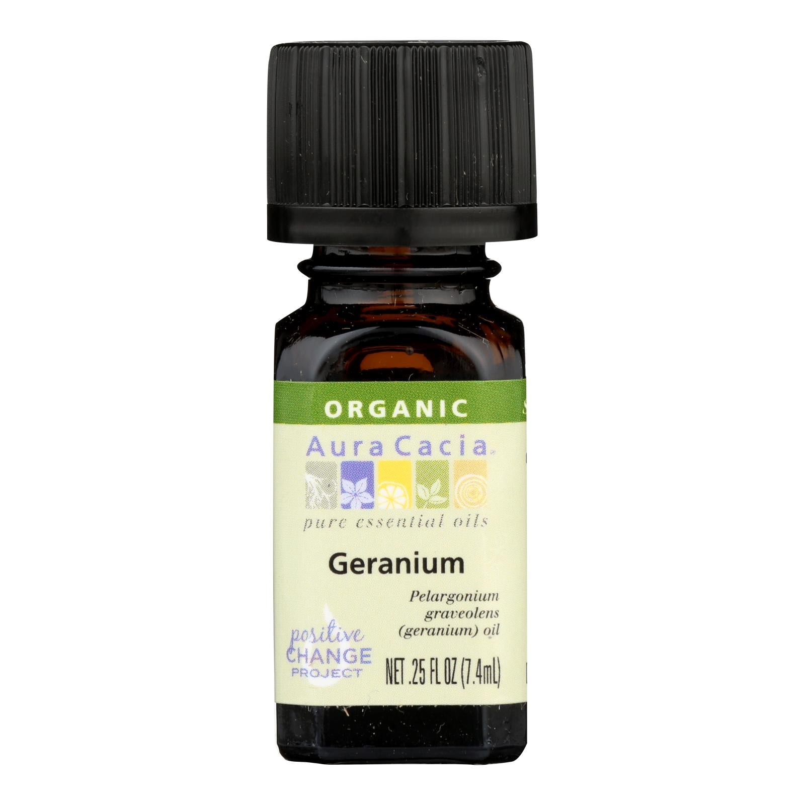 Aura Cacia - Organic Geranium - .25 Oz - GreatEagleInc