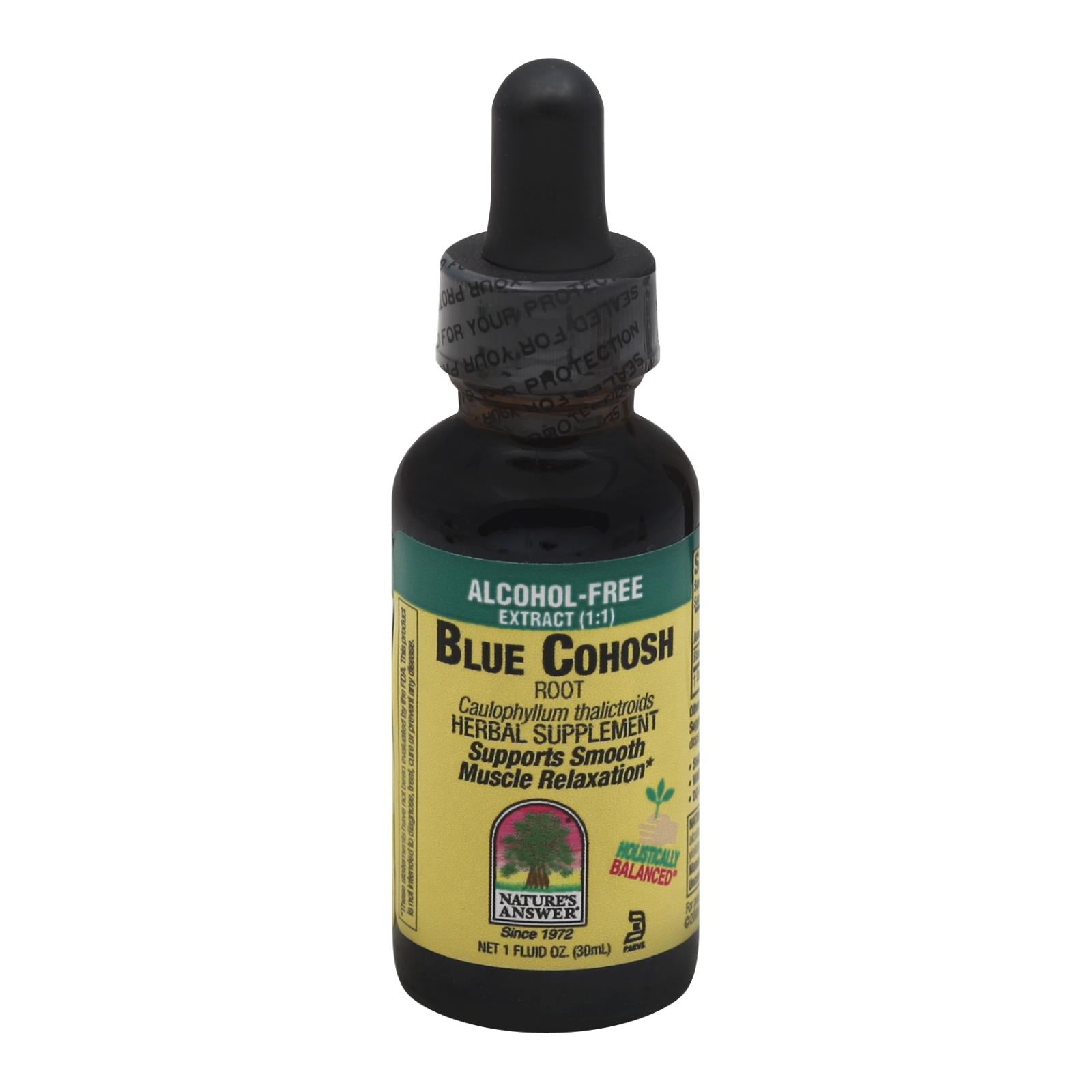 Nature's Answer - Blue Cohosh Root Alcohol Free - 1 Fl Oz - Eco-Friendly Home & Grocery