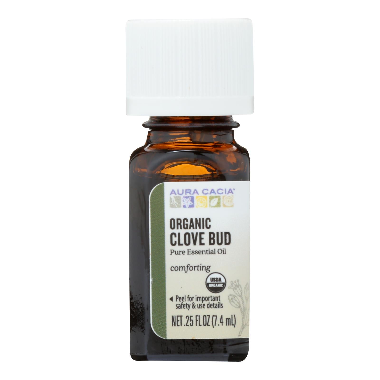 Aura Cacia - Organic Essential Oil - Clove Bud - .25 Oz - GreatEagleInc