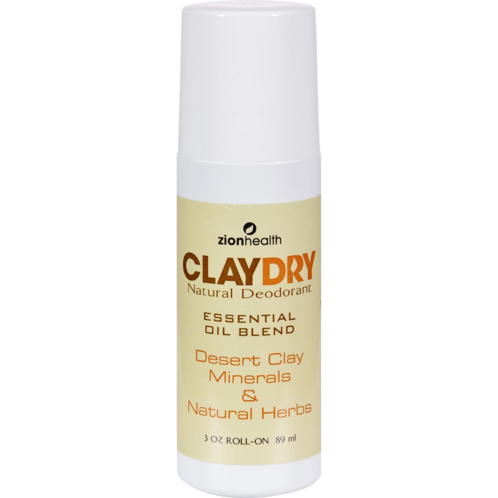 Zion Health Clay Dry Natural Deodorant - 3 Oz - GreatEagleInc