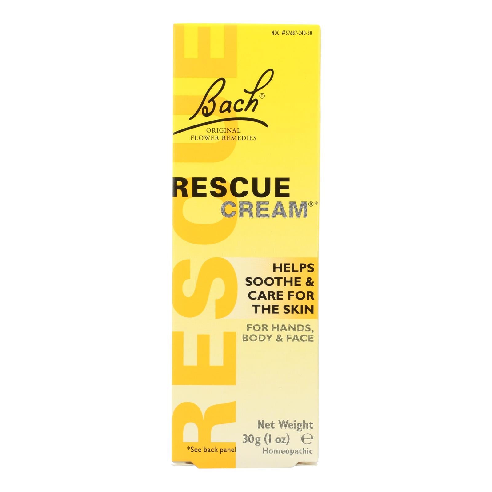 Bach Flower Remedies Rescue Cream - 1 Fl Oz - GreatEagleInc