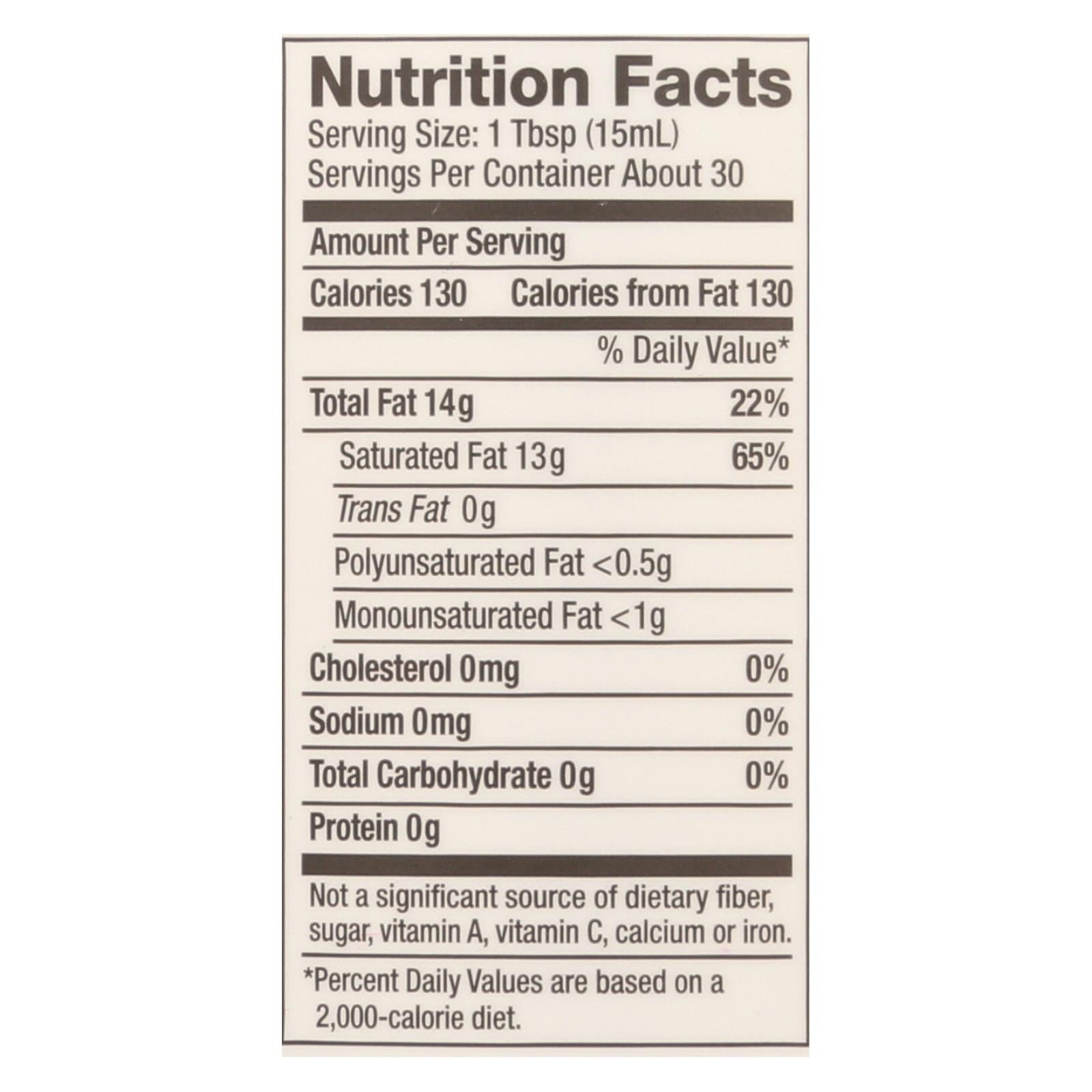 Nutiva Virgin Coconut Oil Organic - 15 Fl Oz - GreatEagleInc