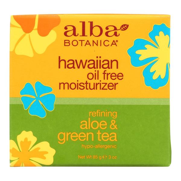 Alba Botanica - Hawaiian Aloe And Green Tea Moisturizer Oil-free - 3 Oz - GreatEagleInc