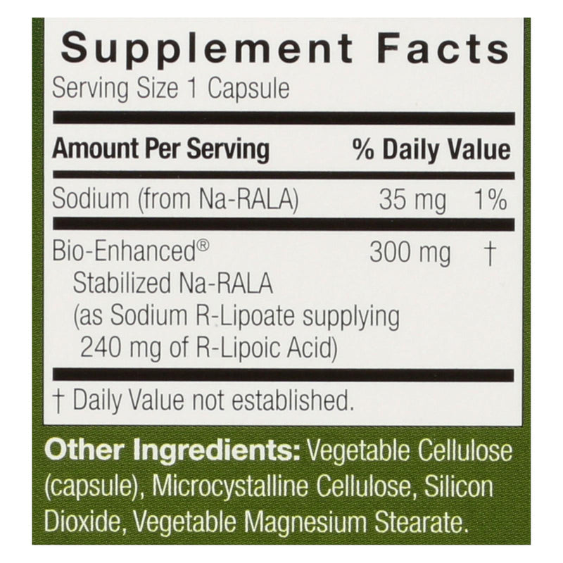 Genceutic Naturals R-lipoic Acid Plus - 300 Mg - 60 Vcaps - Eco-Friendly Home & Grocery