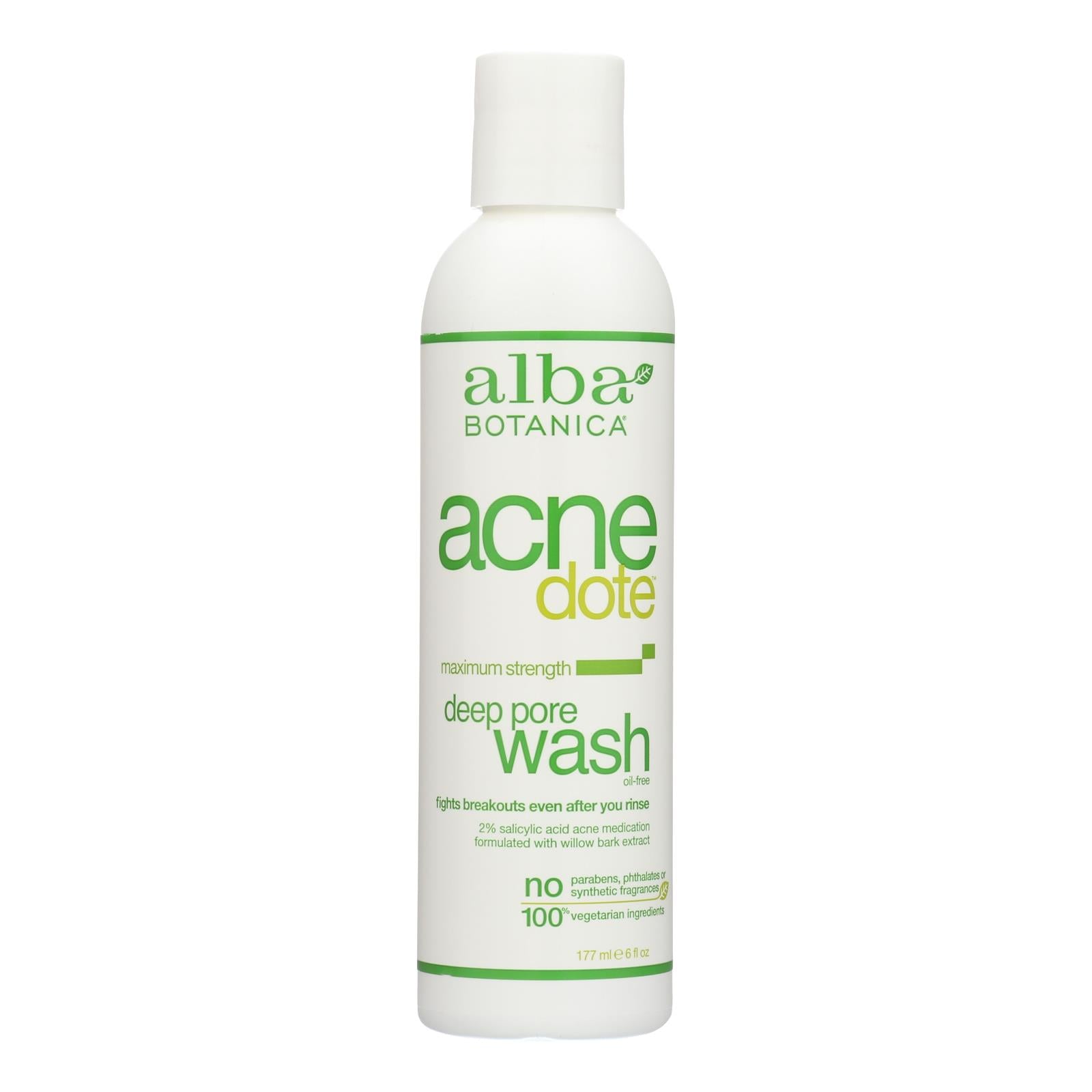 Alba Botanica - Natural Acnedote Deep Pore Wash - 6 Fl Oz - GreatEagleInc