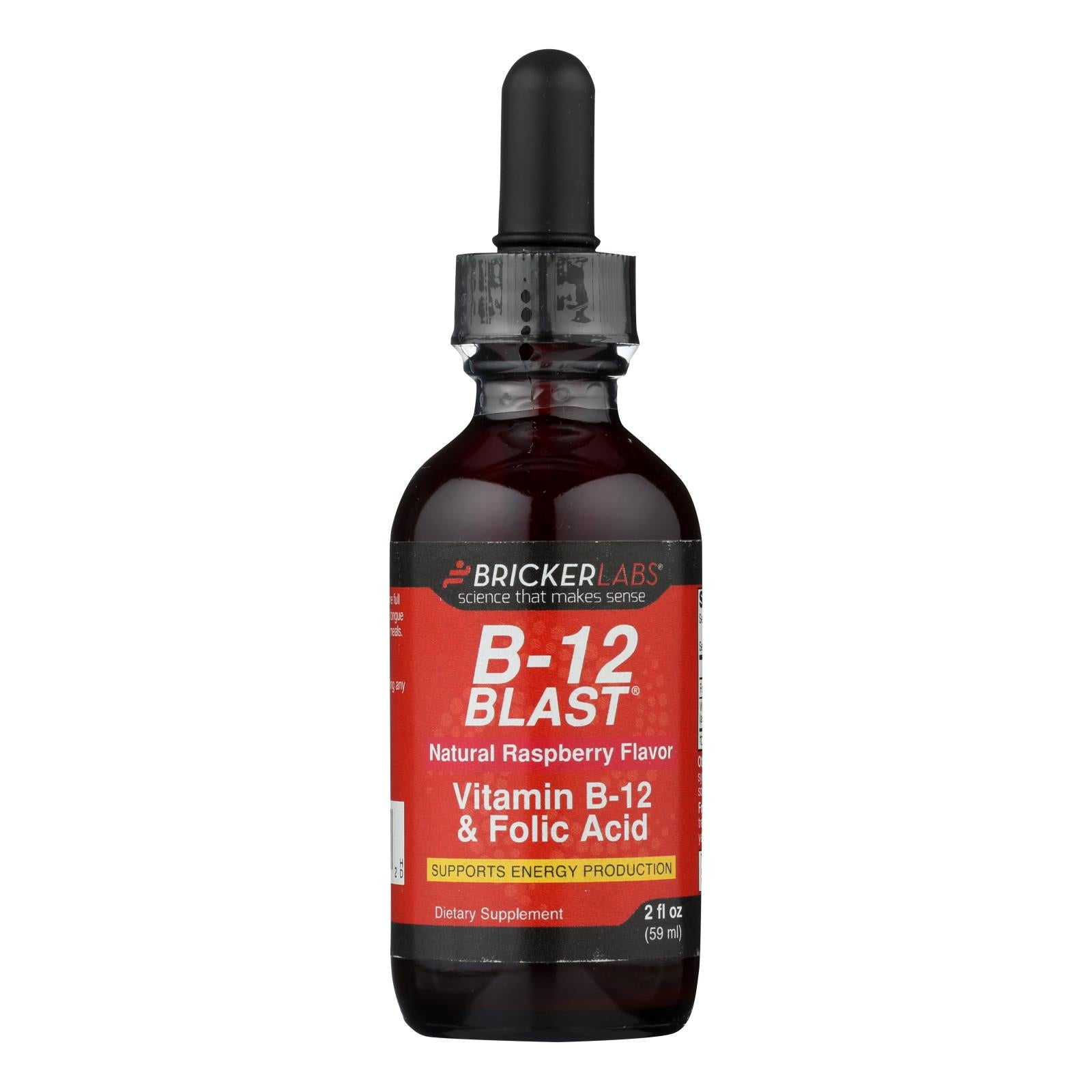 Bricker Labs - Blast B12 Vitamin B12 And Folic Acid - 2 Fl Oz - GreatEagleInc