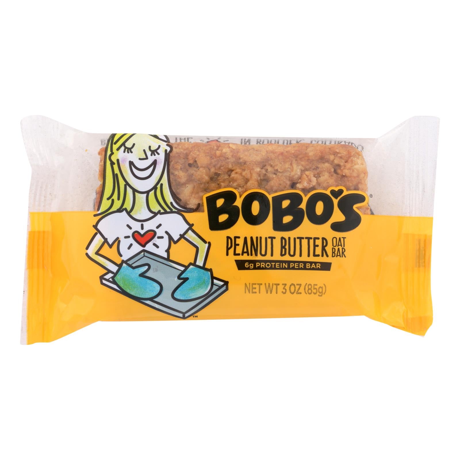 Bobo's Oat Bars - All Natural - Peanut Butter - 3 Oz Bars - Case Of 12 - Eco-Friendly Home & Grocery