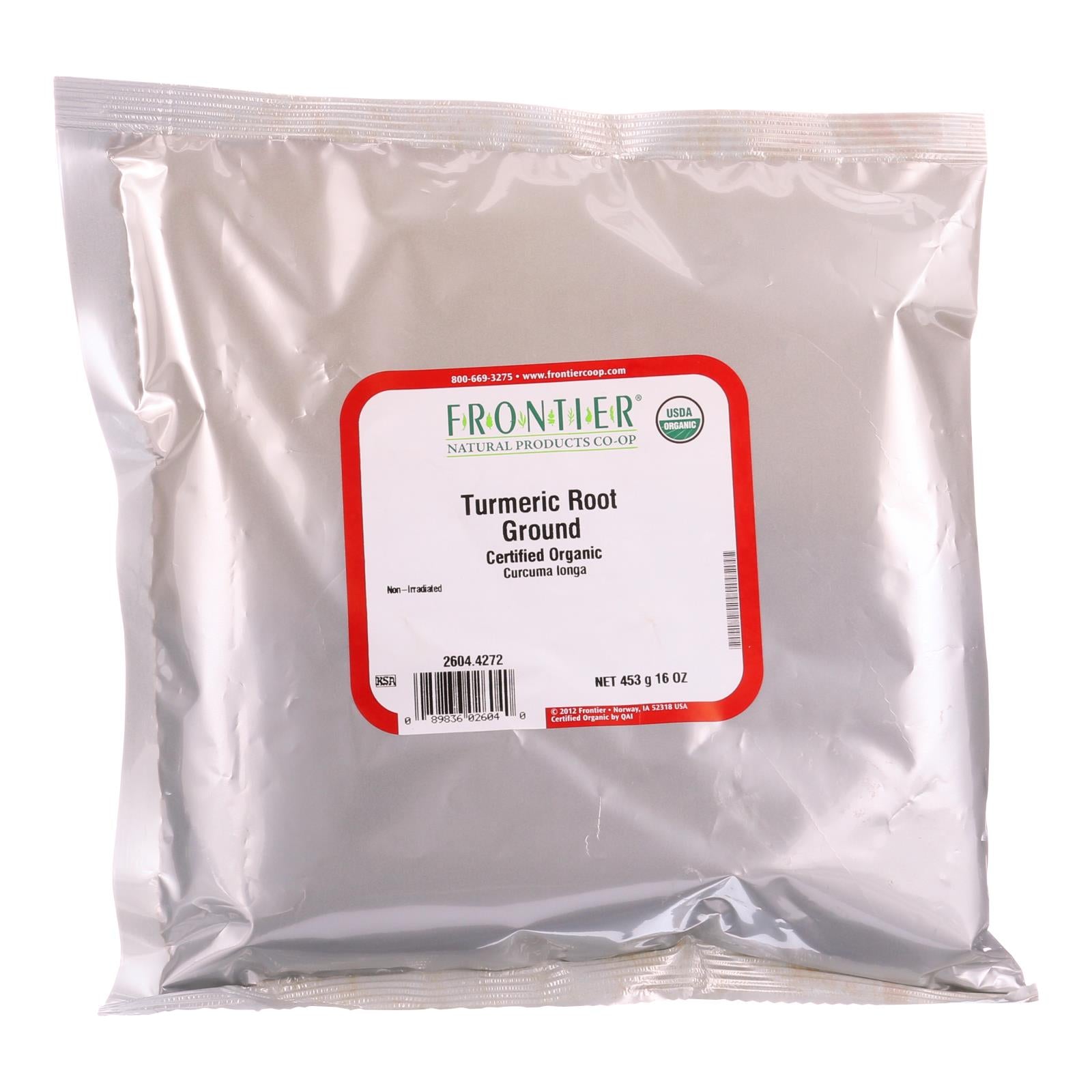 Frontier Herb Turmeric Root - Organic - Powder - Ground - Bulk - 1 Lb - Eco-Friendly Home & Grocery