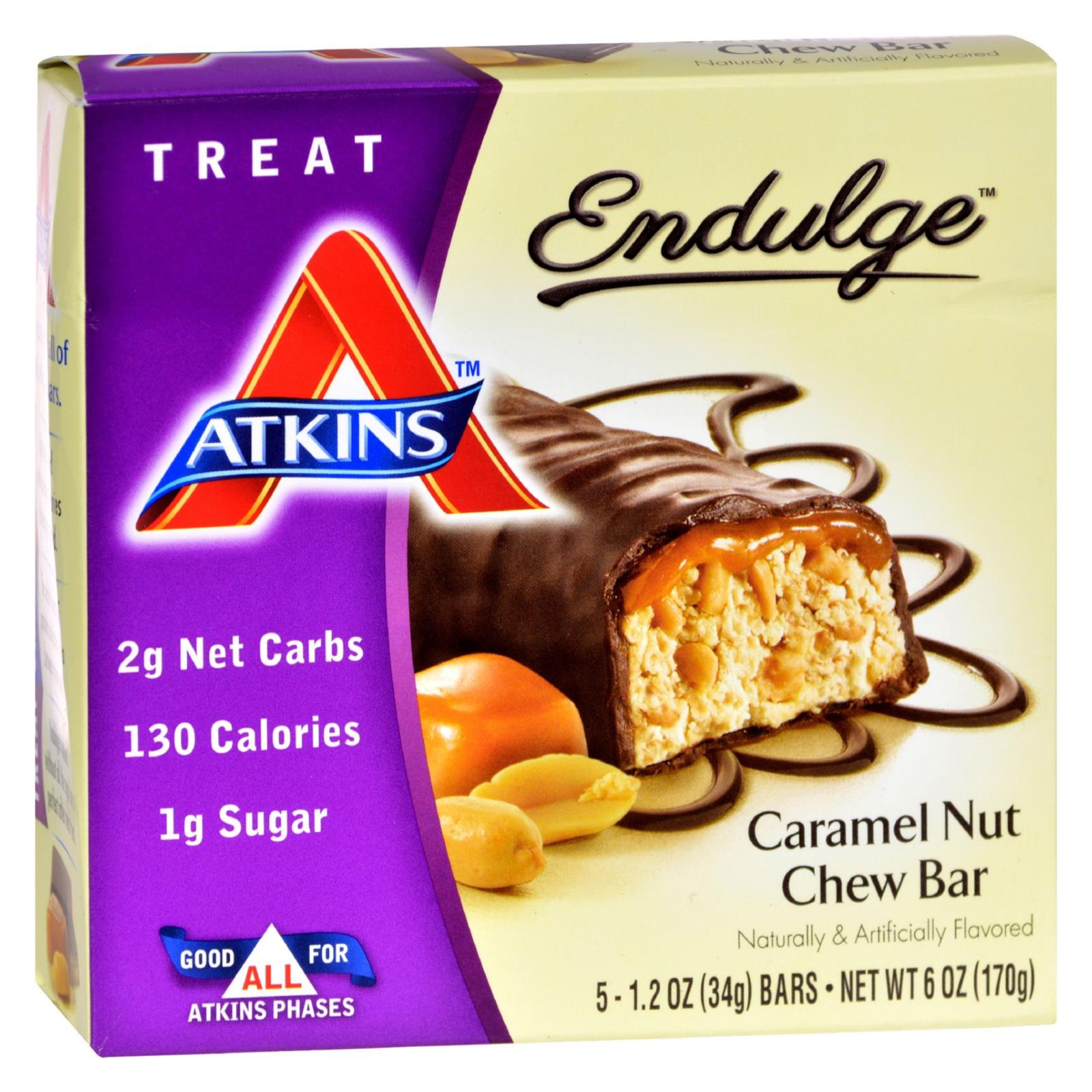 Atkins Endulge Bar Caramel Nut Chew - 5 Bars - GreatEagleInc