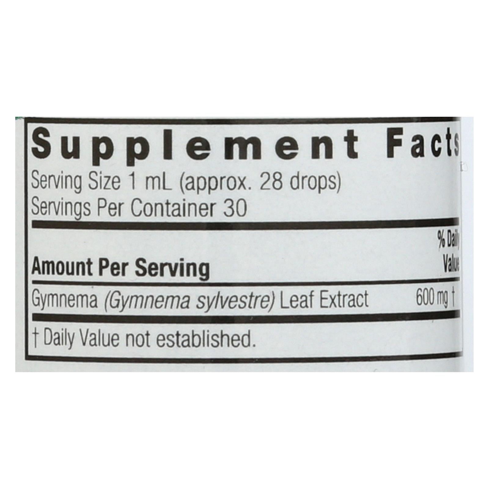 Nature's Answer - Gymnema Leaf Alcohol Free - 1 Fl Oz - Eco-Friendly Home & Grocery