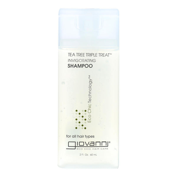 Giovanni Shampoo Tea Tree Triple Treat - 2 Fl Oz - Case Of 12 - Eco-Friendly Home & Grocery