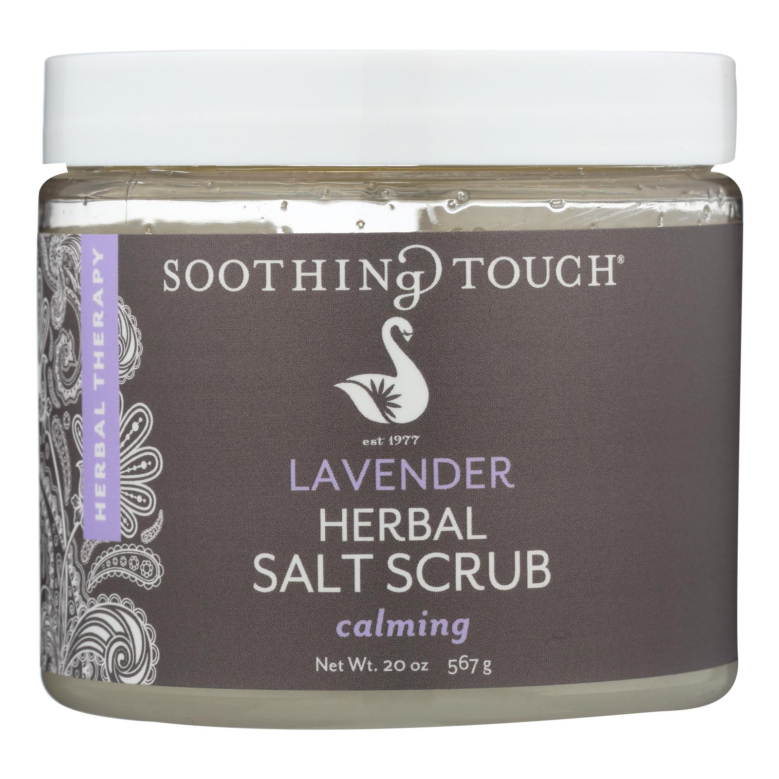 Soothing Touch Salt Scrub - Lavender - 20 Oz - GreatEagleInc