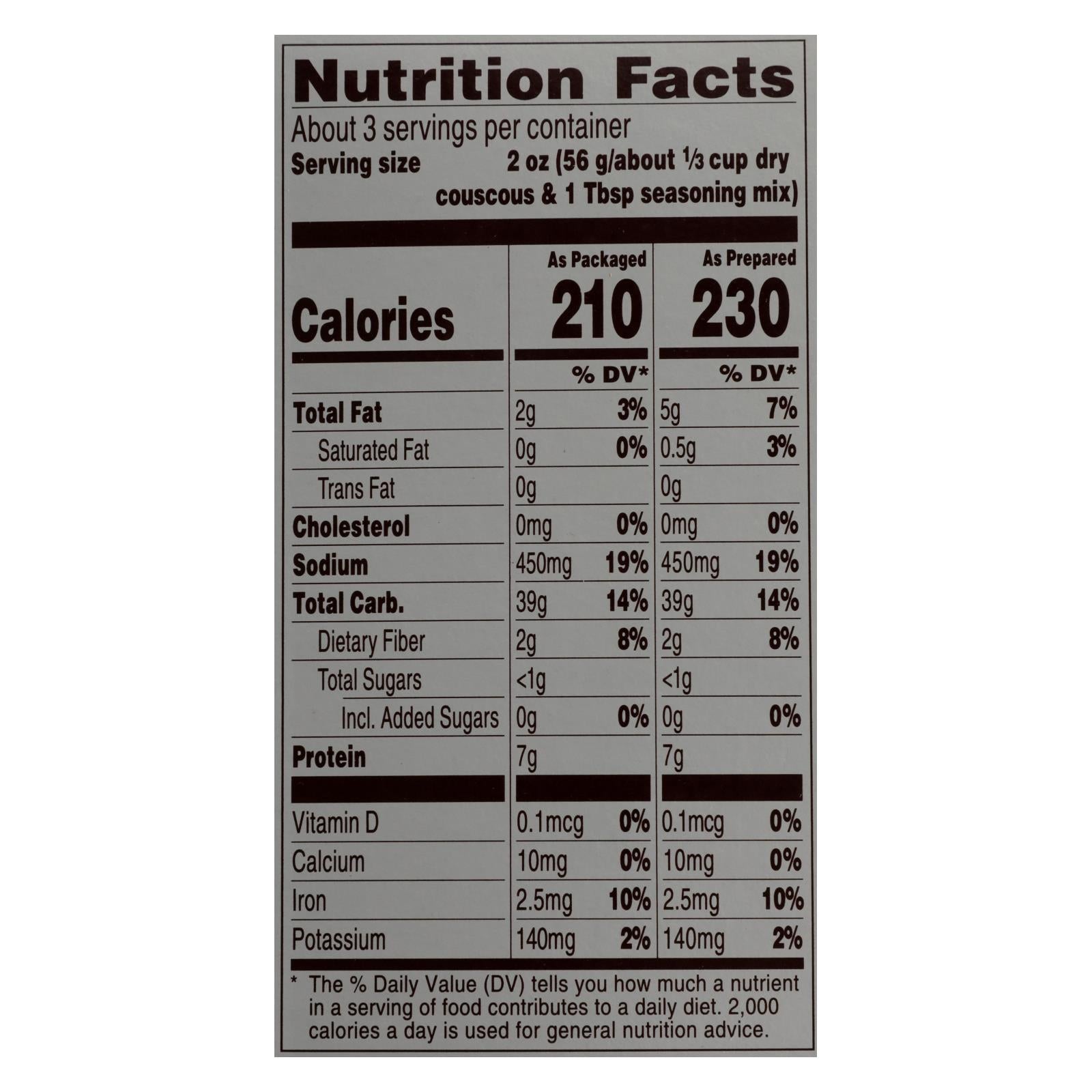 Near East Couscous Mix - Toasted Pine Nut - Case Of 12 - 5.6 Oz. - GreatEagleInc