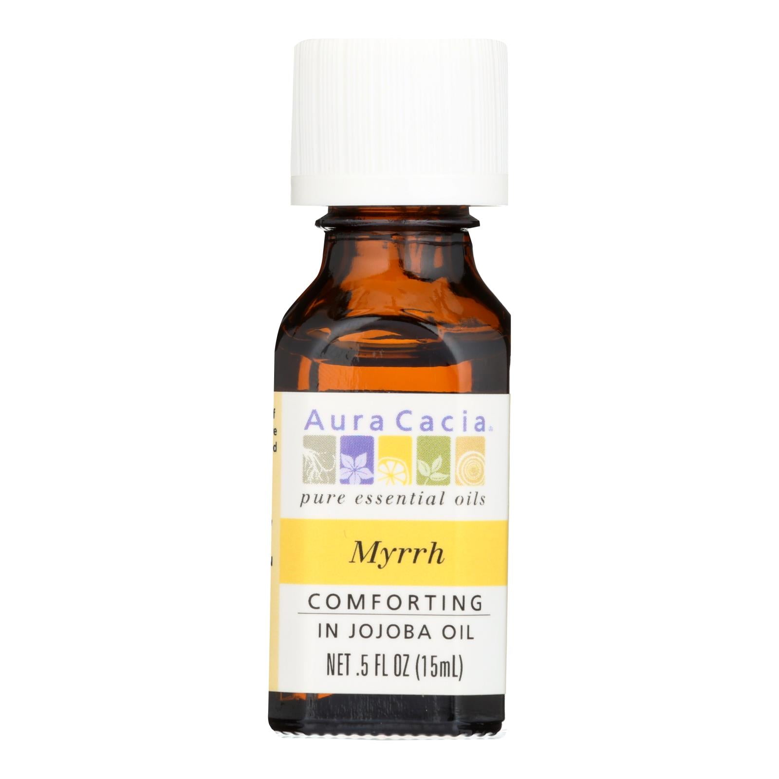Aura Cacia - Myrrh In Jojoba Oil - 0.5 Fl Oz - GreatEagleInc