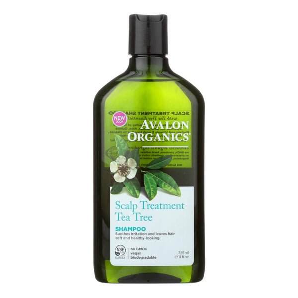 Avalon Organics Scalp Treatment Tea Tree Shampoo - 11 Fl Oz - GreatEagleInc