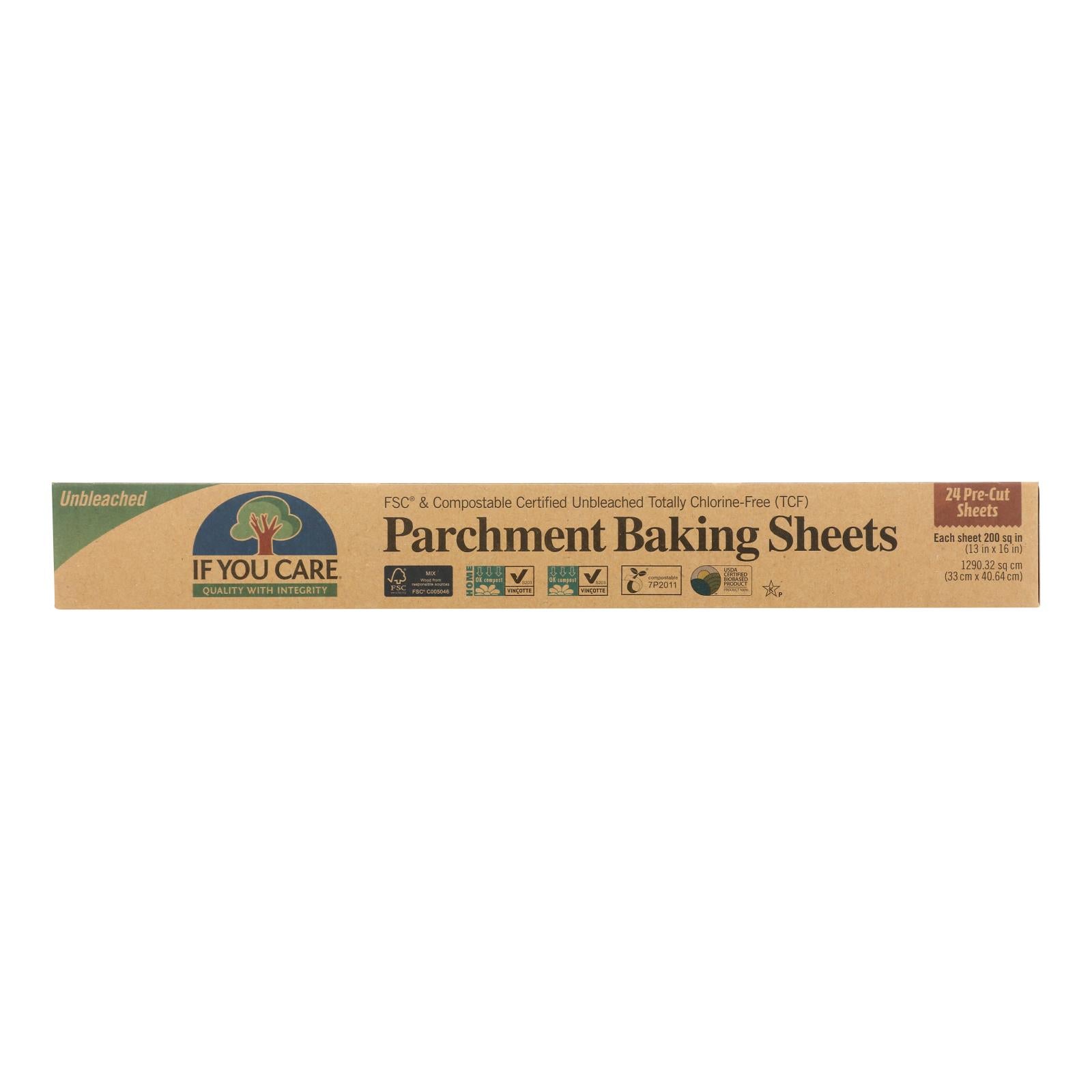 If You Care Parchment Baking Sheet - Paper - Case Of 12 - 24 Count - GreatEagleInc