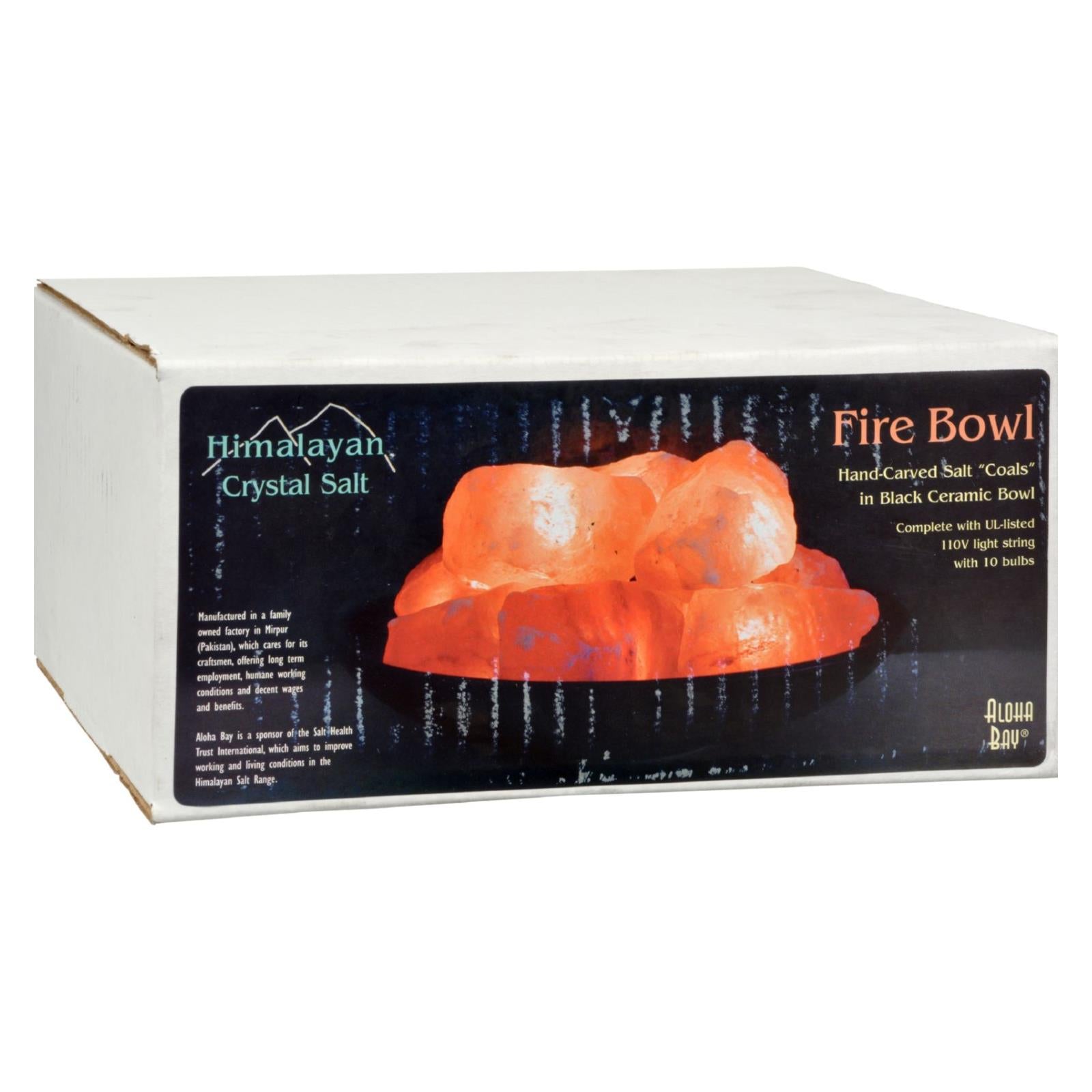 Himalayan Salt Fire Bowl With Stones - 1 Ct - GreatEagleInc