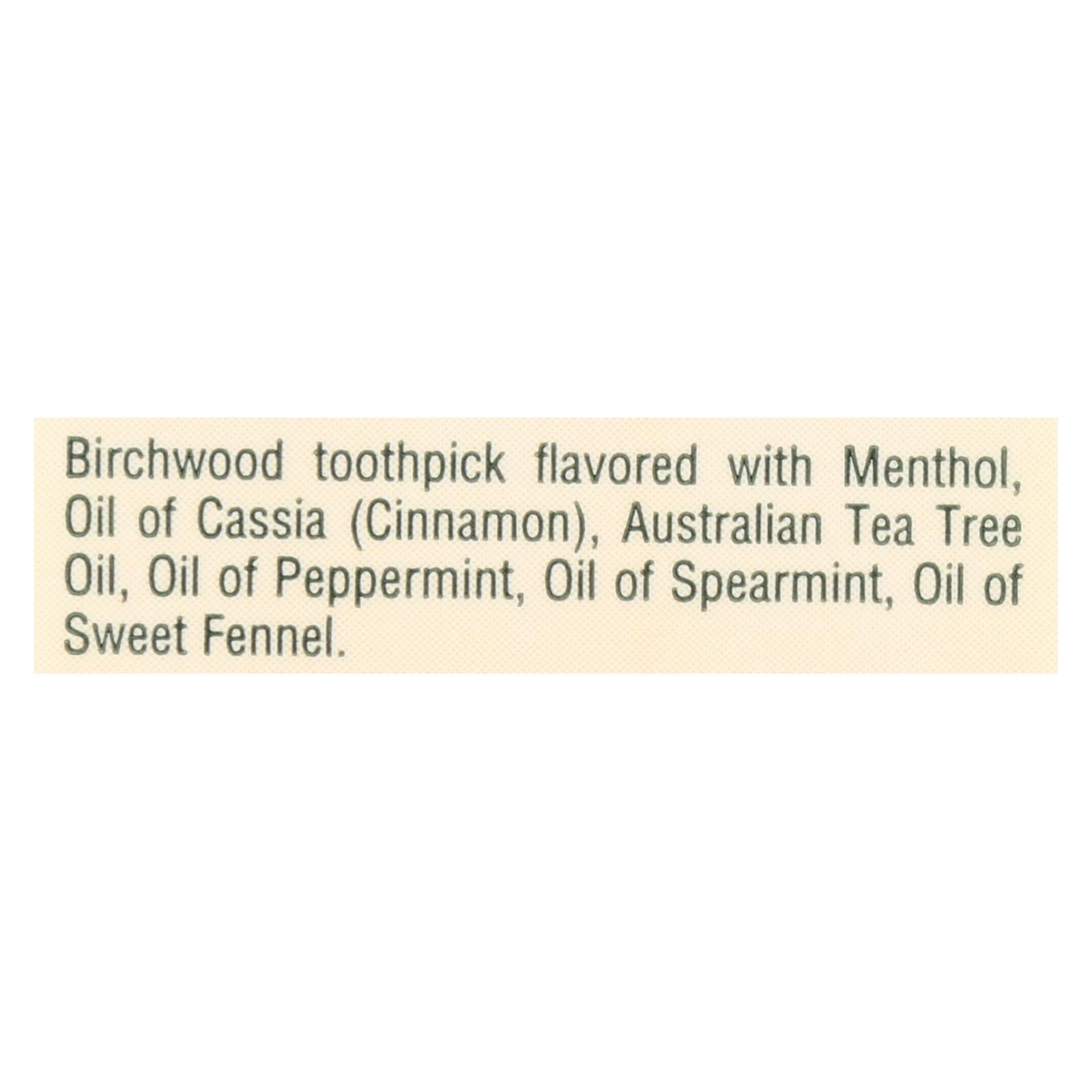 Tea Tree Therapy Toothpicks - 100 Toothpicks - Case Of 12 - GreatEagleInc