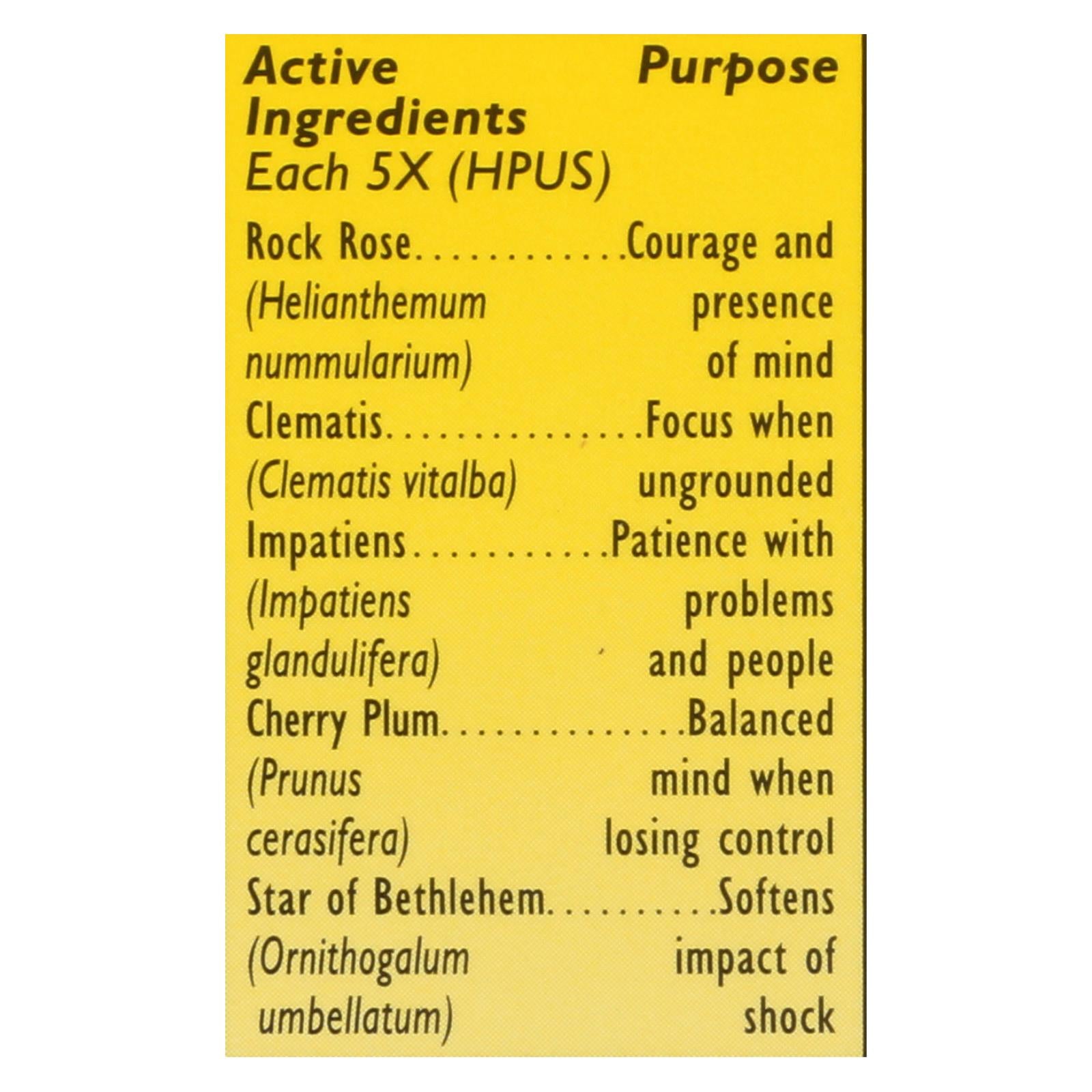 Bach Flower Remedies Rescue Remedy Stress Relief Tincure - 0.35 Fl Oz - GreatEagleInc