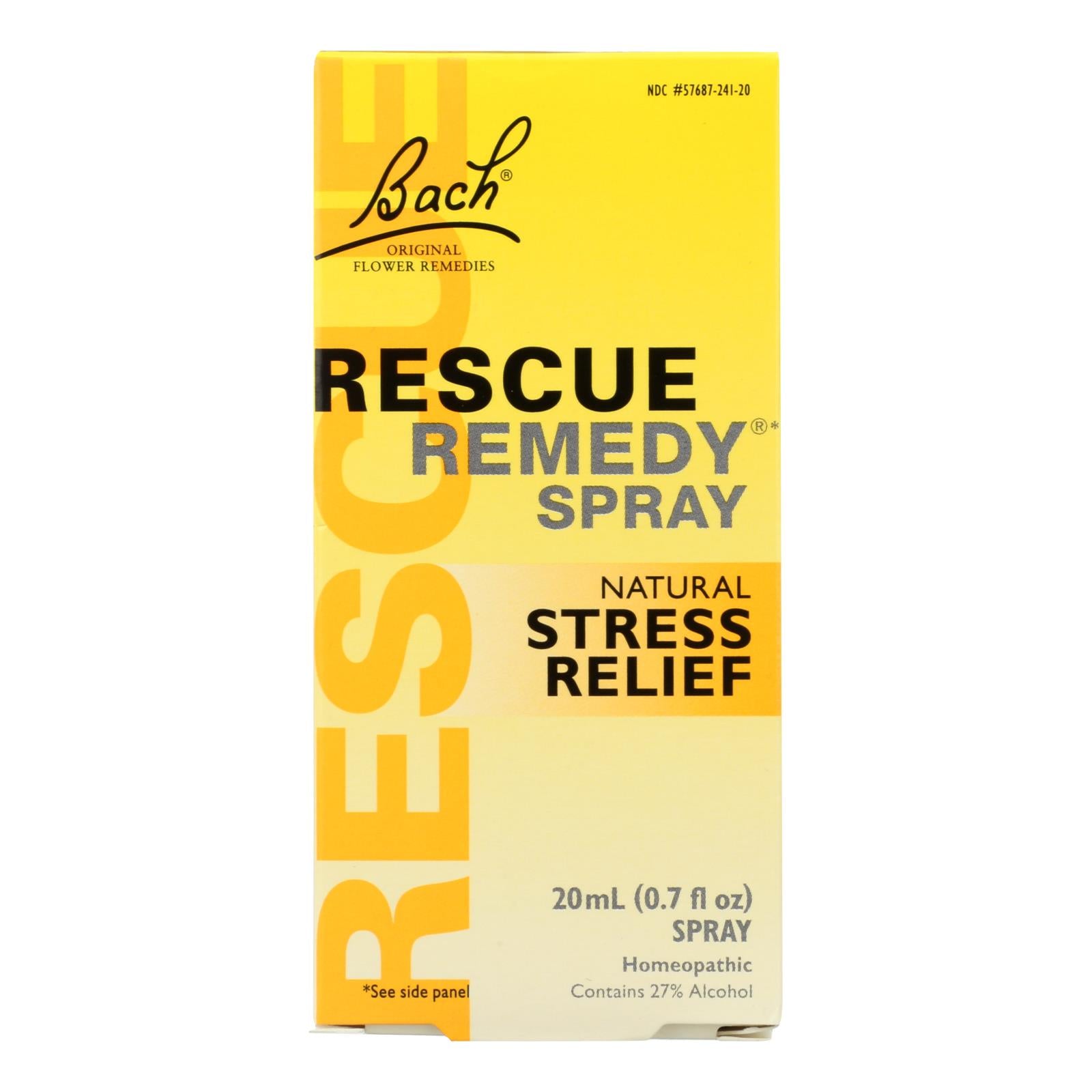 Bach Flower Remedies Essences Rescue Remedy Spray Original Flower - 0.7 Fl Oz - GreatEagleInc