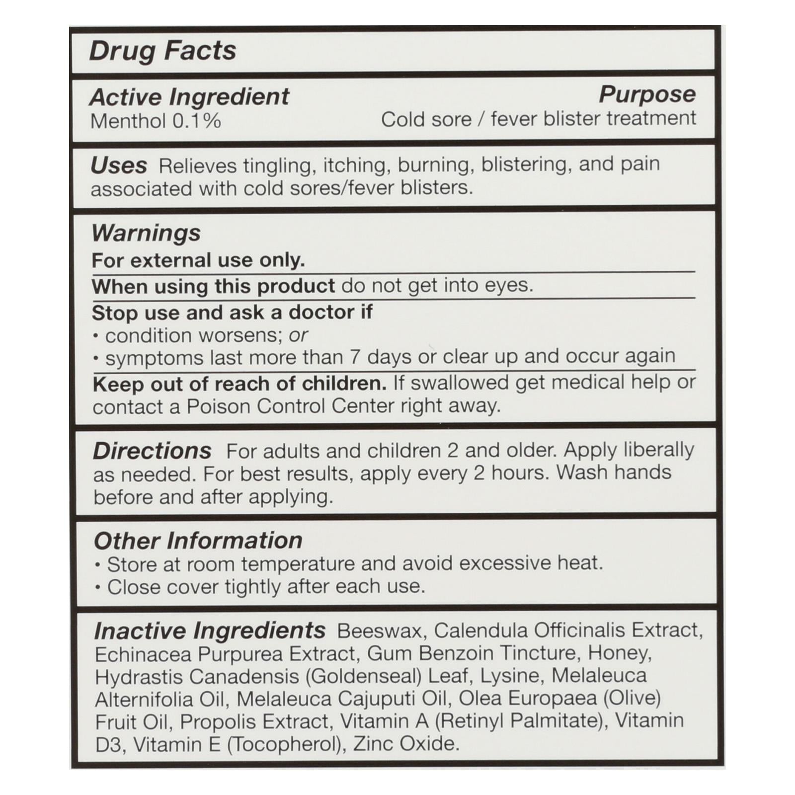 Quantum Super Lysine Plus Cold Sore Treatment - 0.25 Oz - GreatEagleInc