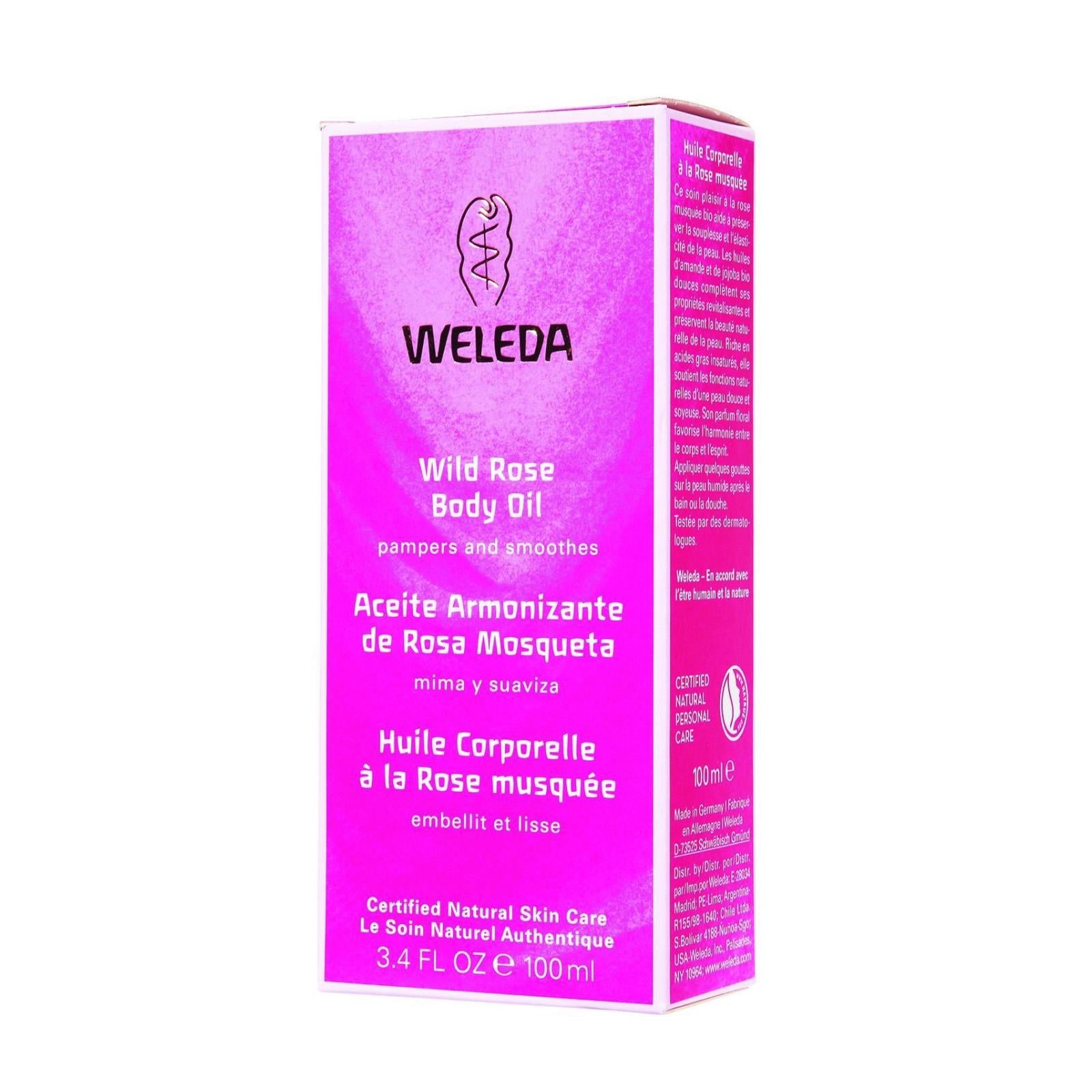 Weleda Body Oil - Wild Rose - 3.4 Oz - GreatEagleInc