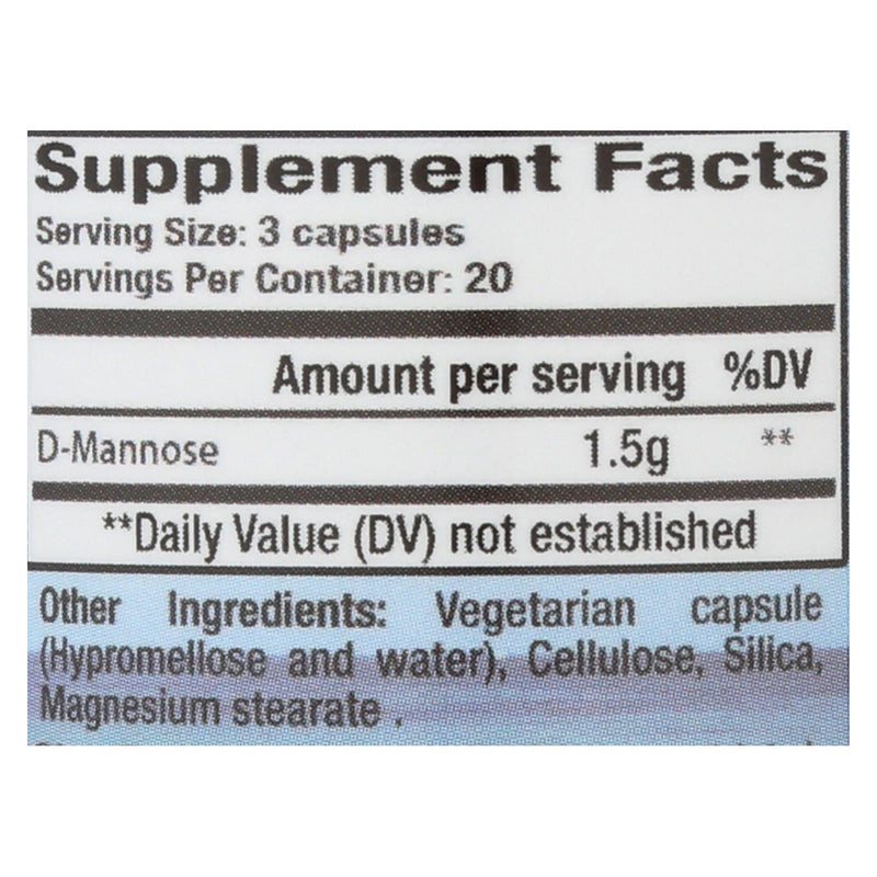 Cleartract D-mannose Formula - 500 Mg - 60 Capsules - Eco-Friendly Home & Grocery