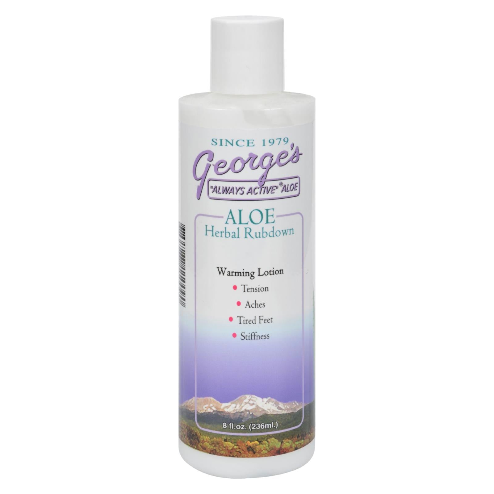 George's Aloe Vera Herbal Rubdown - 8 Fl Oz - Eco-Friendly Home & Grocery