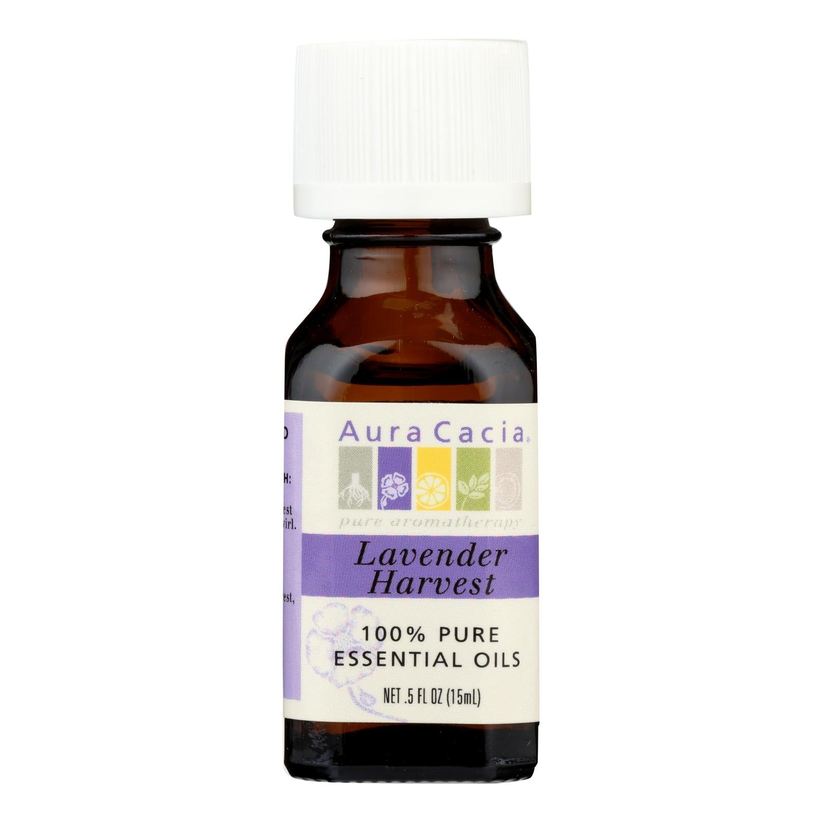 Aura Cacia - Pure Essential Oil Lavender Harvest - 0.5 Fl Oz - GreatEagleInc
