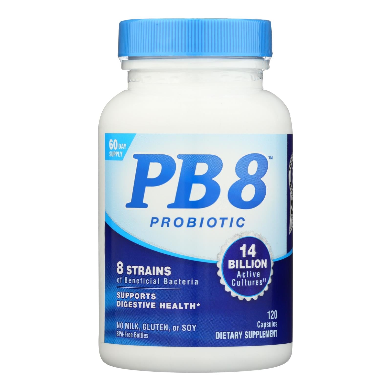 Nutrition Now Pb 8 Pro-biotic Acidophilus For Life - 120 Capsules - Eco-Friendly Home & Grocery