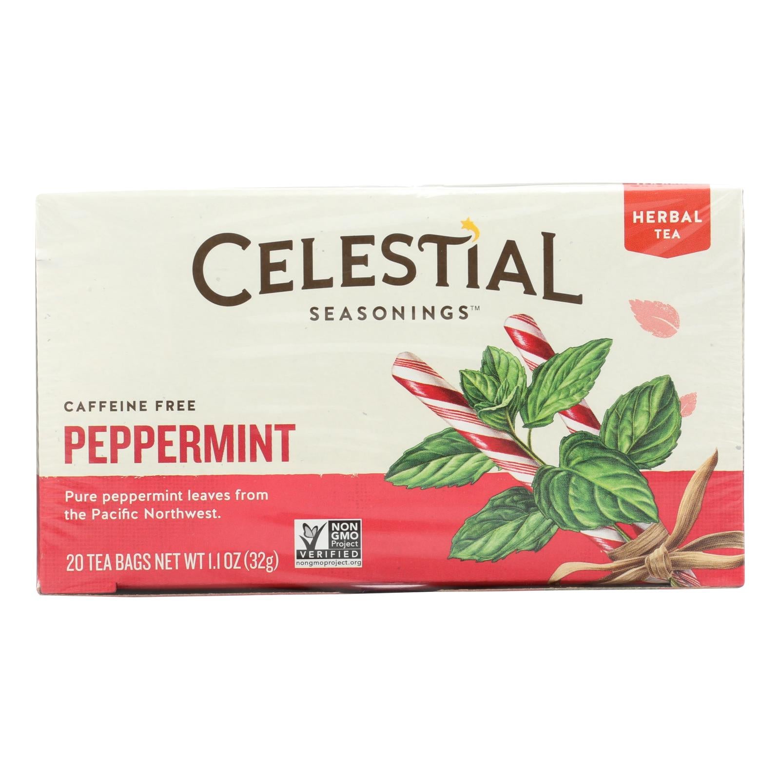 Celestial Seasonings Herb Tea Peppermint - 20 Tea Bags - Case Of 6 - GreatEagleInc