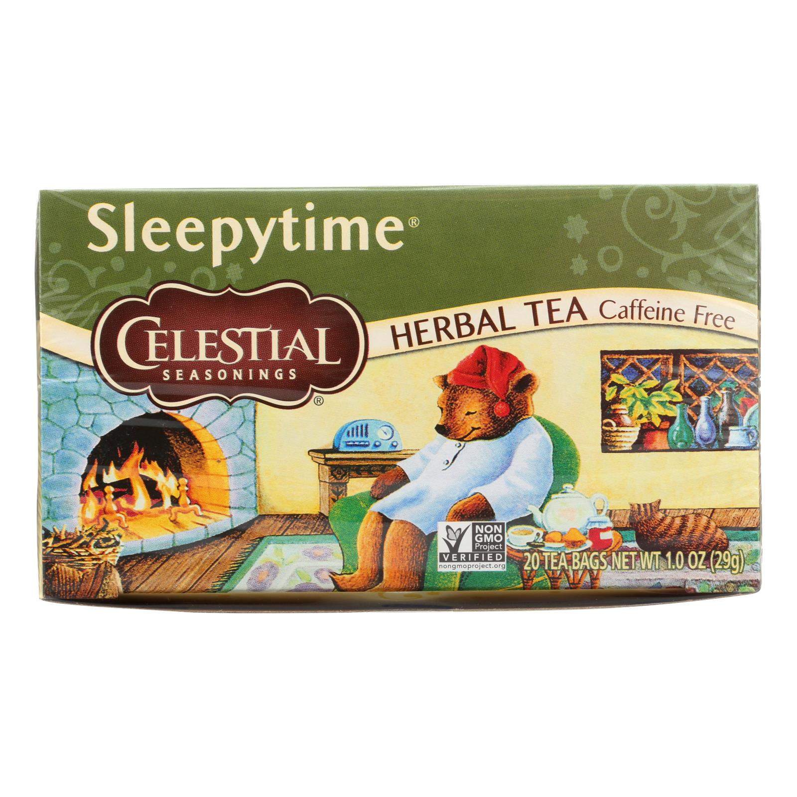 Celestial Seasonings Sleepytime Herbal Tea Caffeine Free - 20 Tea Bags - Case Of 6 - GreatEagleInc