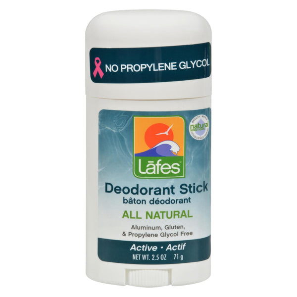 Lafe's Natural And Organic Deodorant Stick With Organic Hemp Oil - 2.5 Oz - Eco-Friendly Home & Grocery