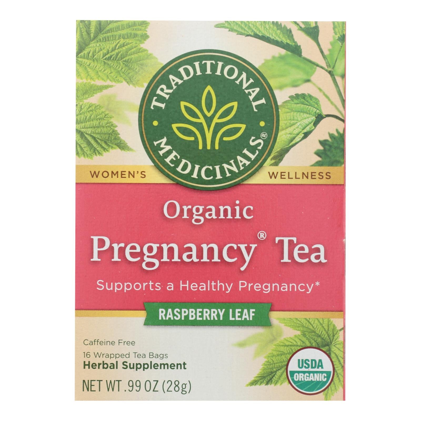 Traditional Medicinals Organic Pregnancy Herbal Tea - 16 Tea Bags - Case Of 6 - GreatEagleInc