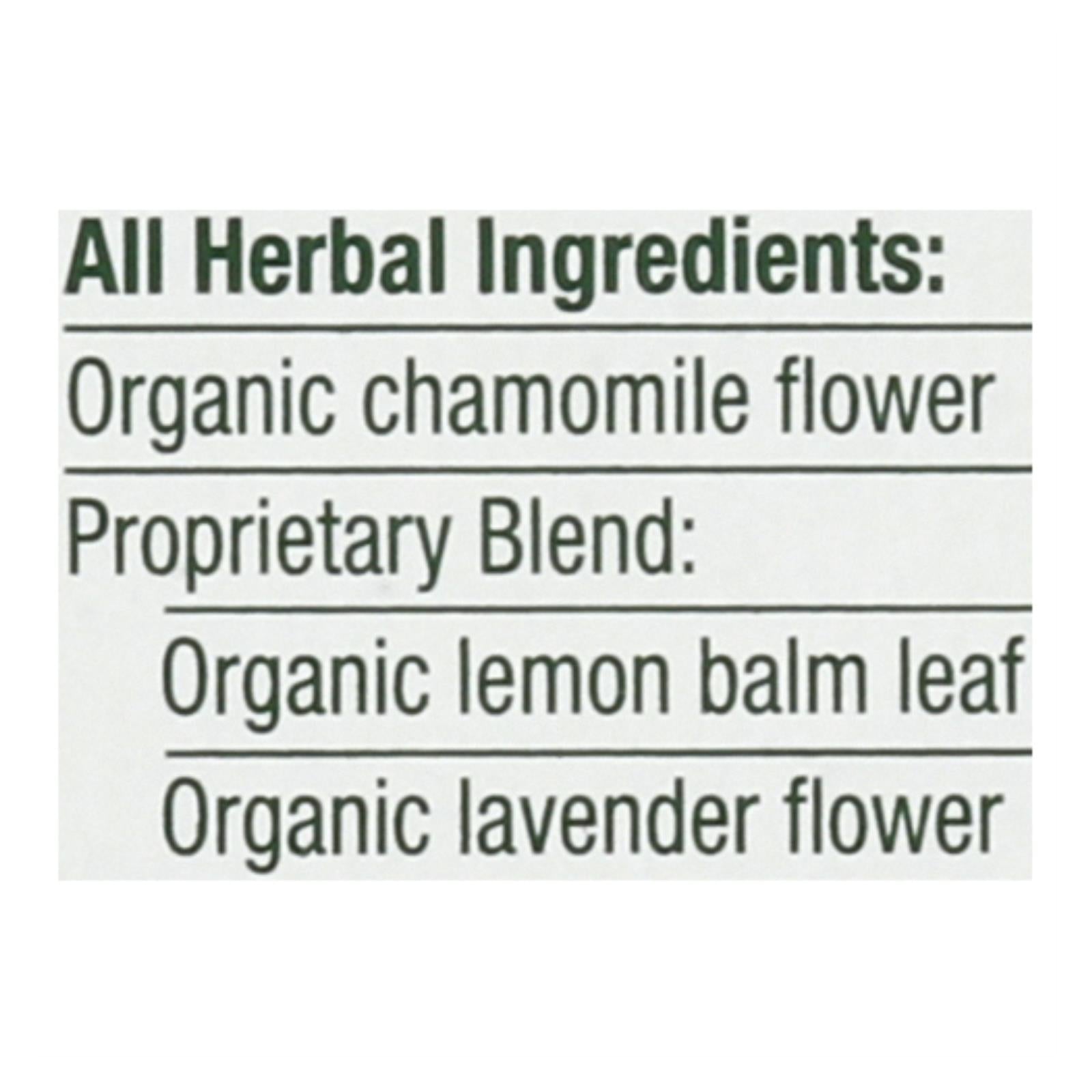 Traditional Medicinals Organic Chamomile With Lavender Herbal Tea - Caffeine Free - Case Of 6 - 16 Bags - GreatEagleInc