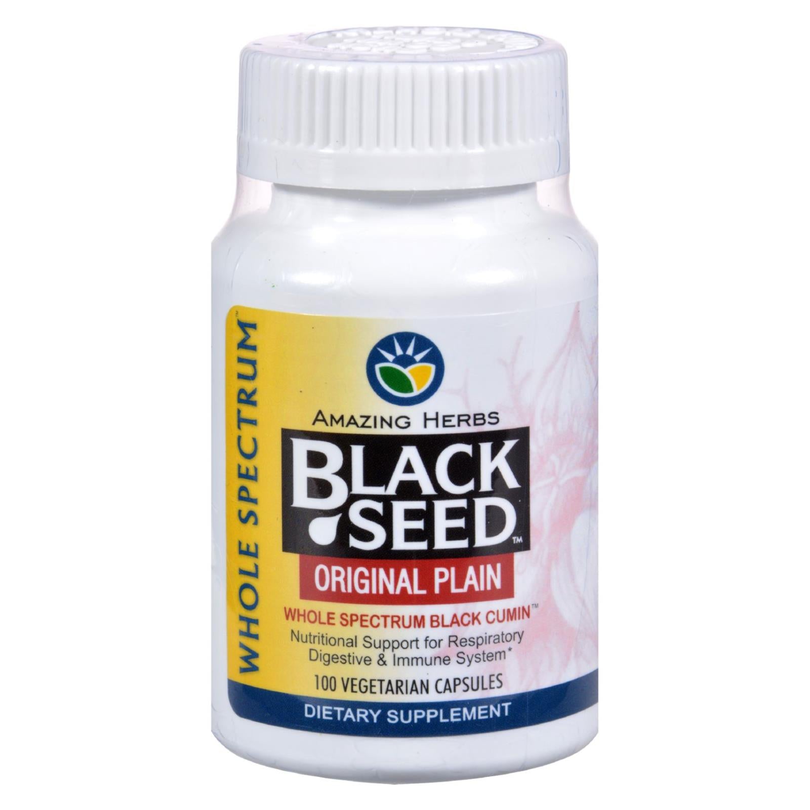 Amazing Herbs - Black Seed - 100 Capsules - GreatEagleInc