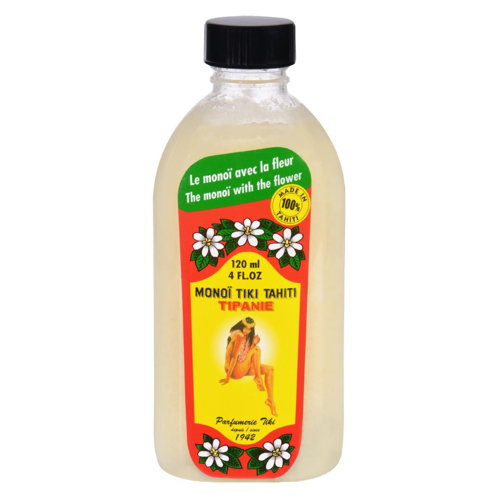 Monoi Coconut Oil - Frangipani Tipanie - Tiare Tahiti - 4 Oz - GreatEagleInc