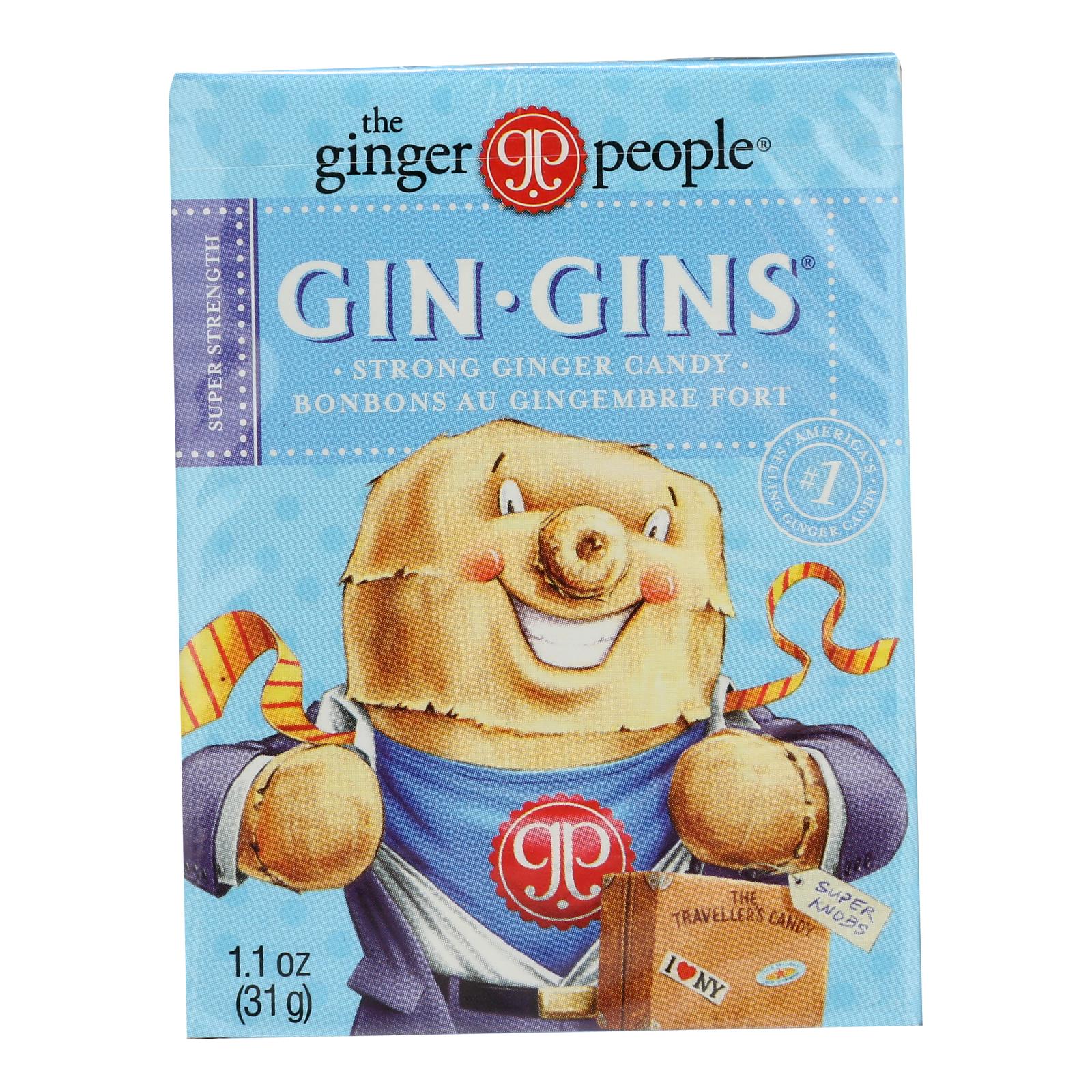Ginger People Gingins Super Boost Candy - Case Of 24 - 1.1 Oz - GreatEagleInc