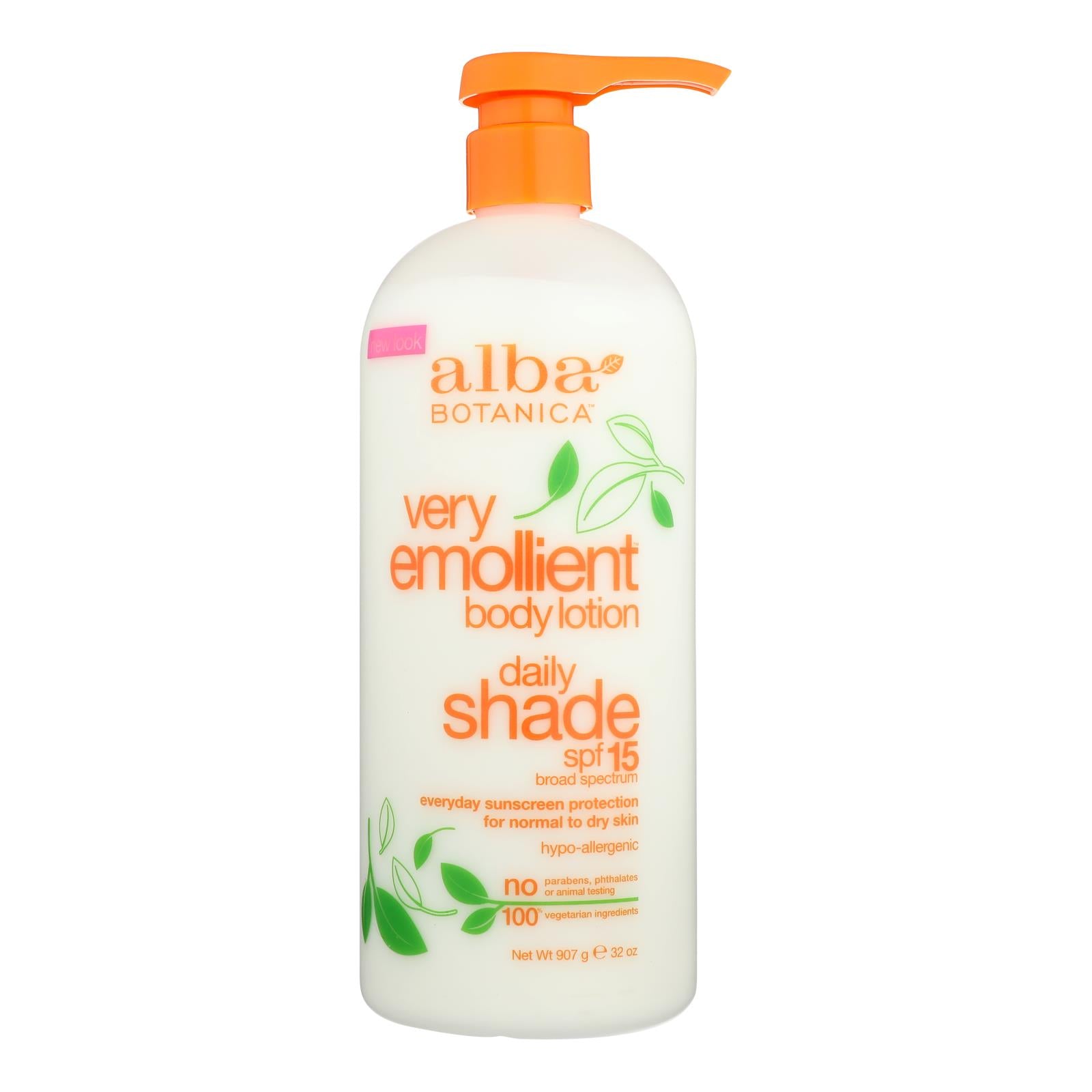Alba Botanica - Very Emollient Natural Body Lotion Spf 15 - 32 Fl Oz - GreatEagleInc