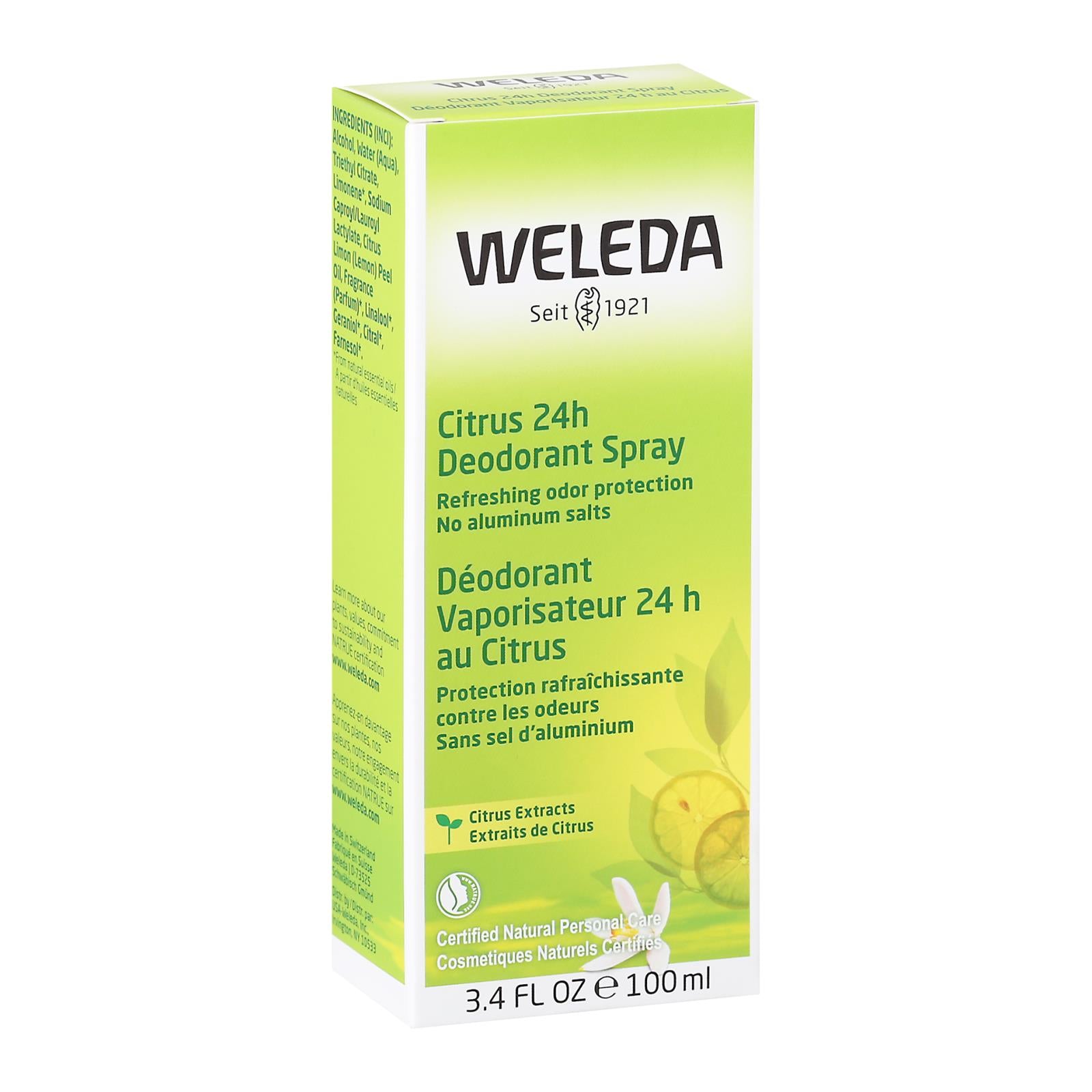 Weleda Deodorant Citrus - 3.4 Fl Oz - GreatEagleInc