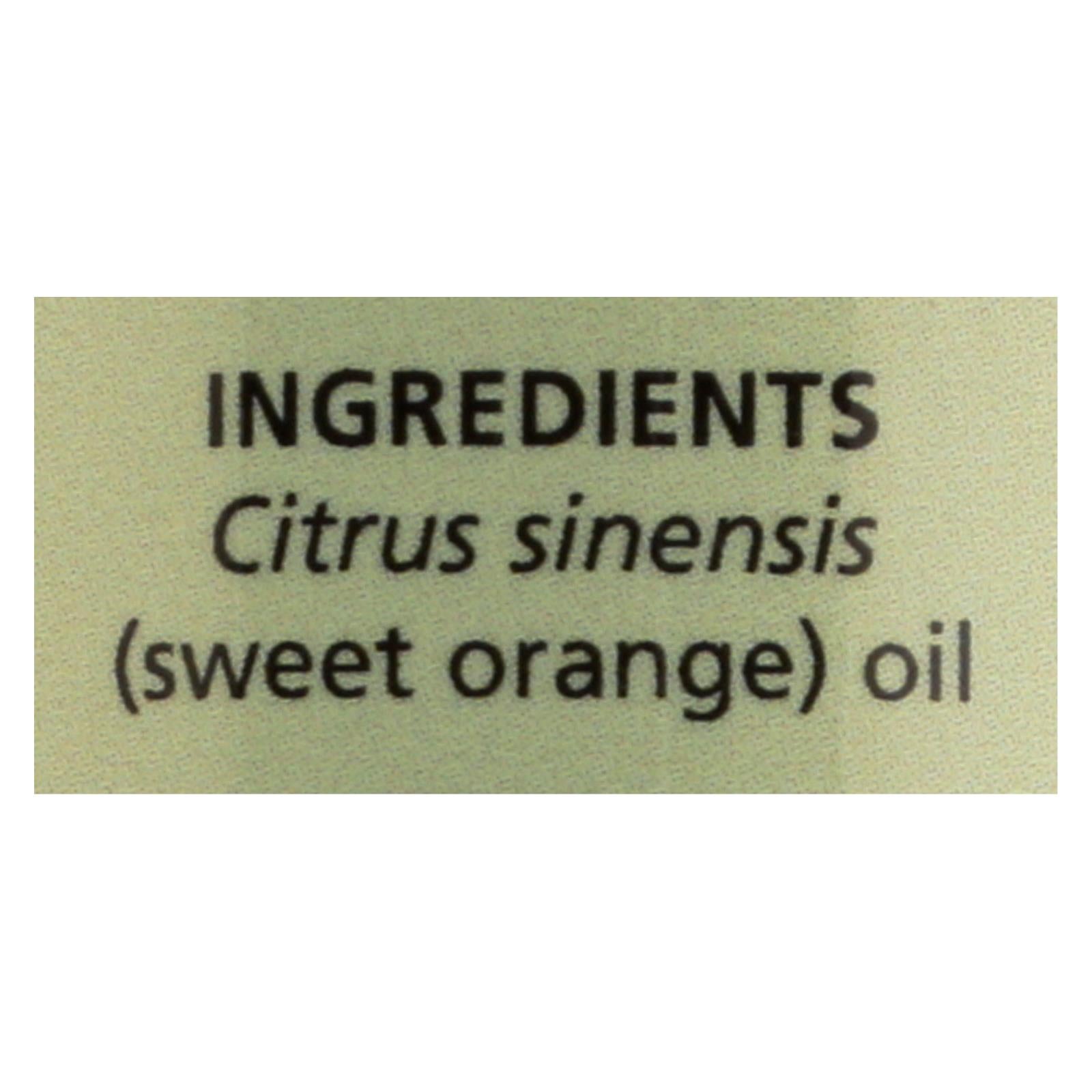 Aura Cacia - Essential Oil - Brightening Sweet Orange - 2 Oz - GreatEagleInc