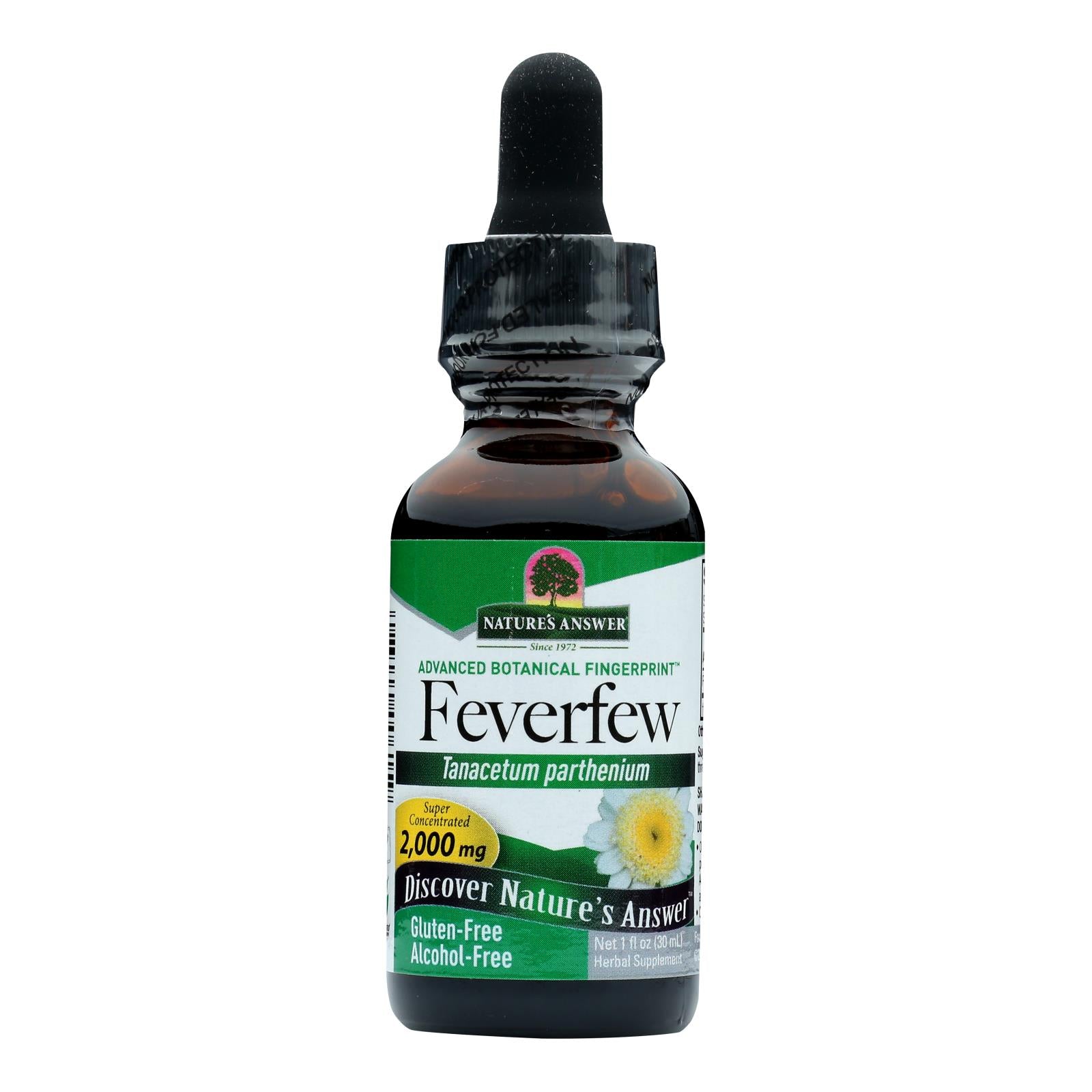 Nature's Answer - Feverfew Leaf Alcohol Free - 1 Fl Oz - Eco-Friendly Home & Grocery