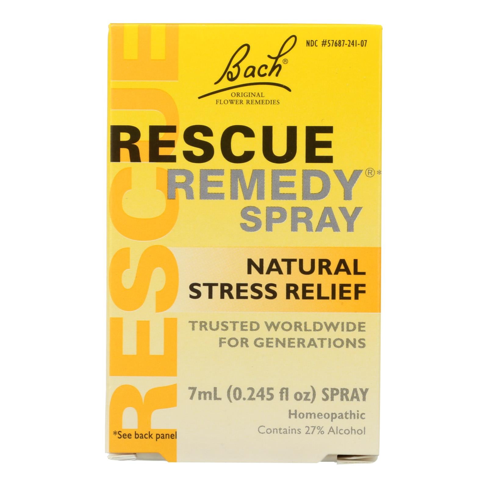 Bach Flower Remedies Rescue Remedy Spray - 0.245 Fl Oz - GreatEagleInc