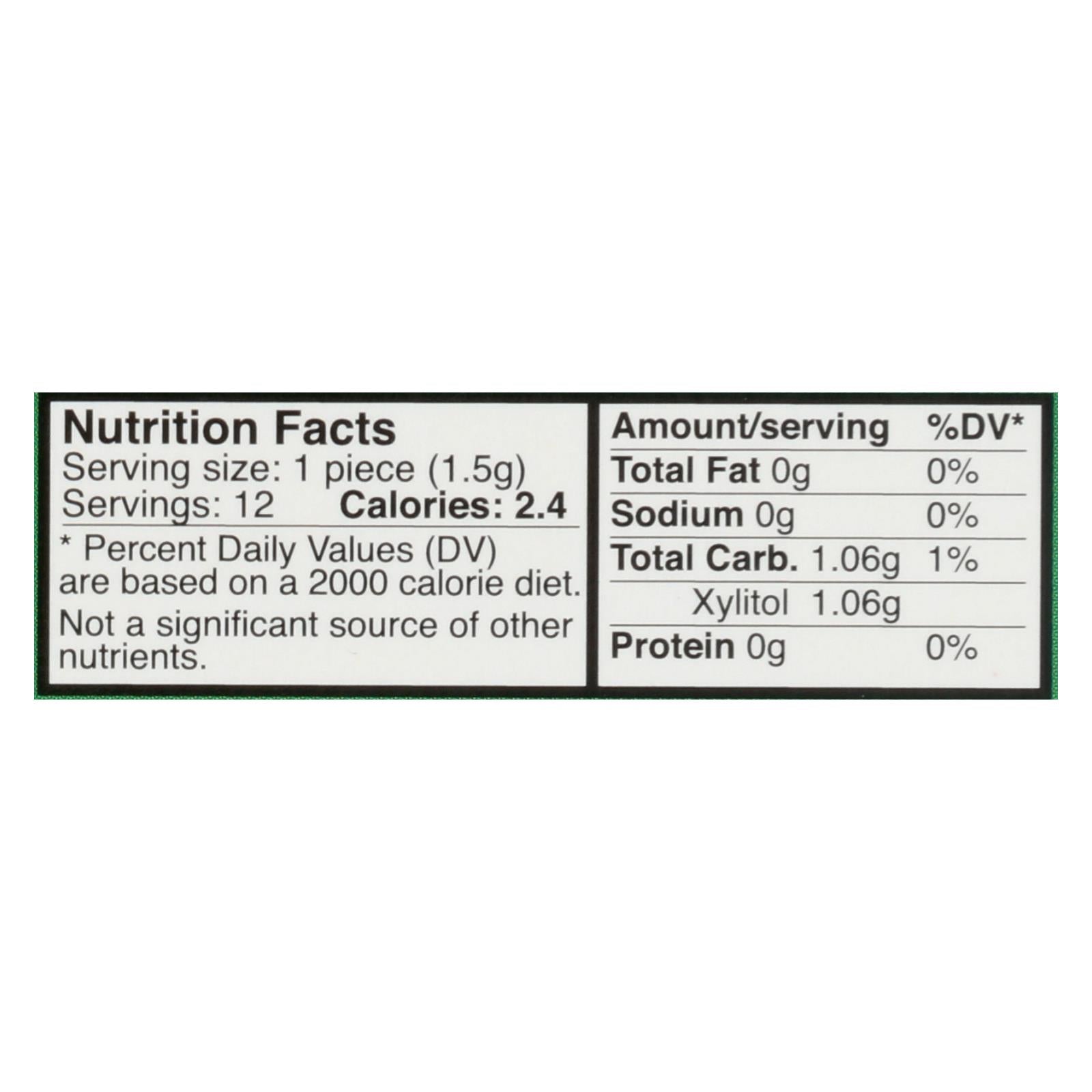 Epic Dental - Xylitol Gum - Spearmint - Case Of 12 - 12 Pack - GreatEagleInc