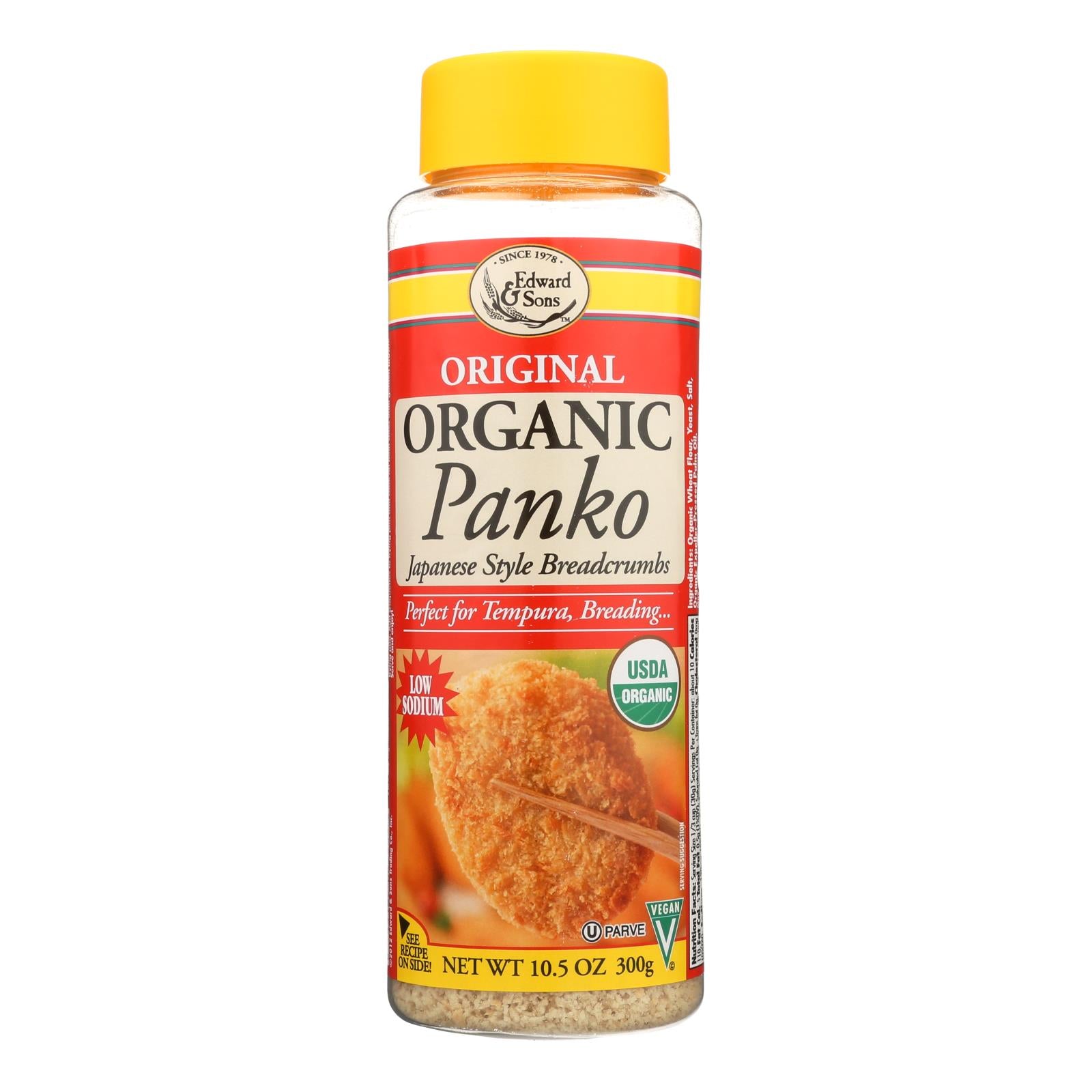 Edward And Sons Organic Panko Breadcrumbs - Case Of 6 - 10.5 Oz. - GreatEagleInc