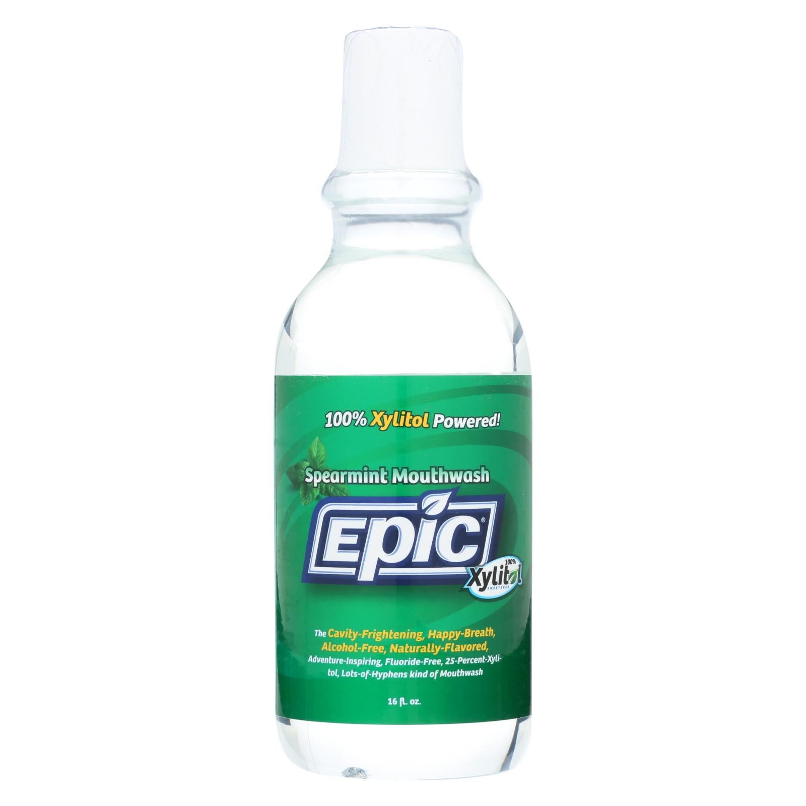 Epic Dental - Xylitol Mouthwash - Spearmint - 16 Oz - GreatEagleInc