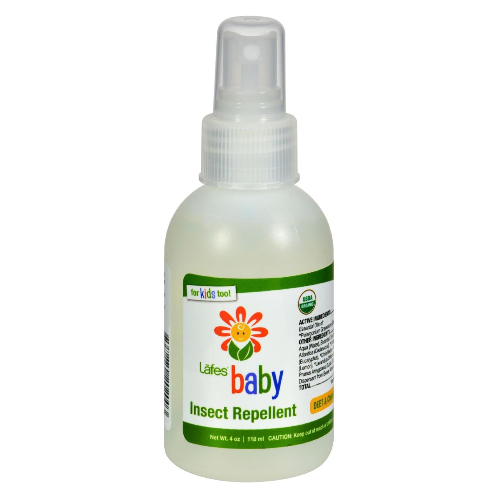 Lafe's Natural And Organic Baby Insect Repellent - 4 Fl Oz - Eco-Friendly Home & Grocery
